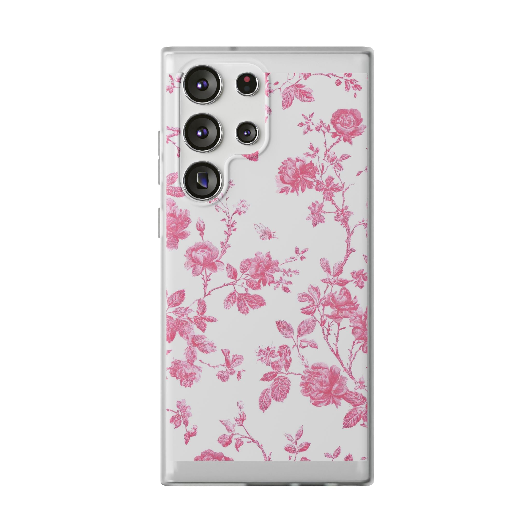 Pink and White Floral iPhone Case