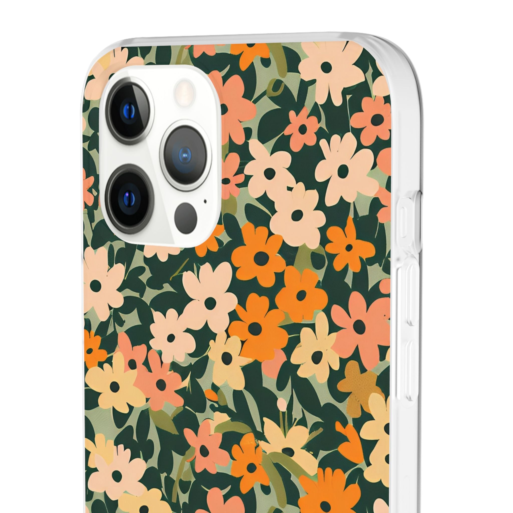 Vibrant Floral Clear Phone Case, Artsulli - Art is Long, Life is Short, Phone Case, , , , , , ,