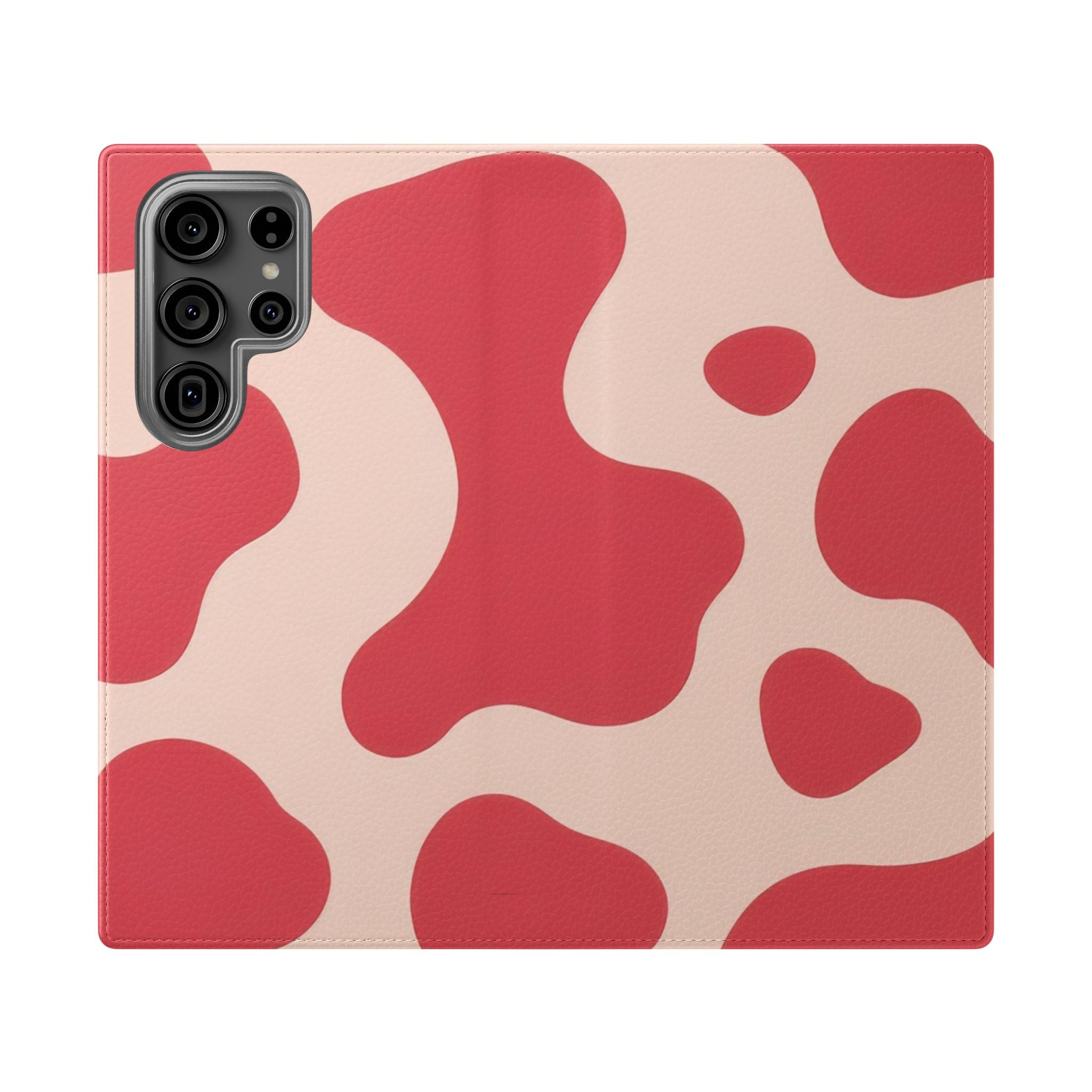 Red Jungle Cow Flip Cases, Artsulli - Art is Long, Life is Short, Phone Case, Size, Samsung Galaxy S23 Ultra, , , , , 65276954883056805203