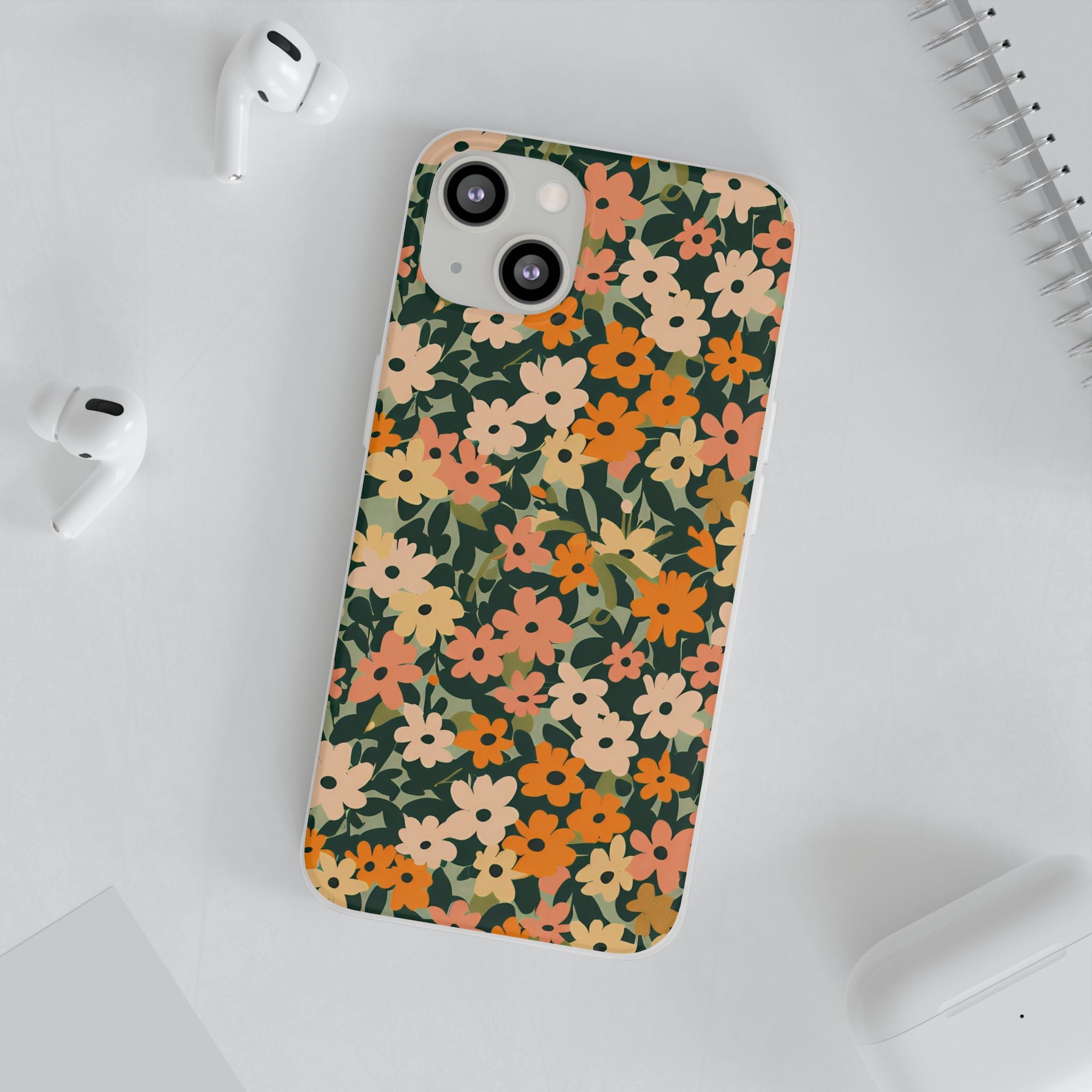Vibrant Floral Clear Phone Case, Artsulli - Art is Long, Life is Short, Phone Case, , , , , , ,
