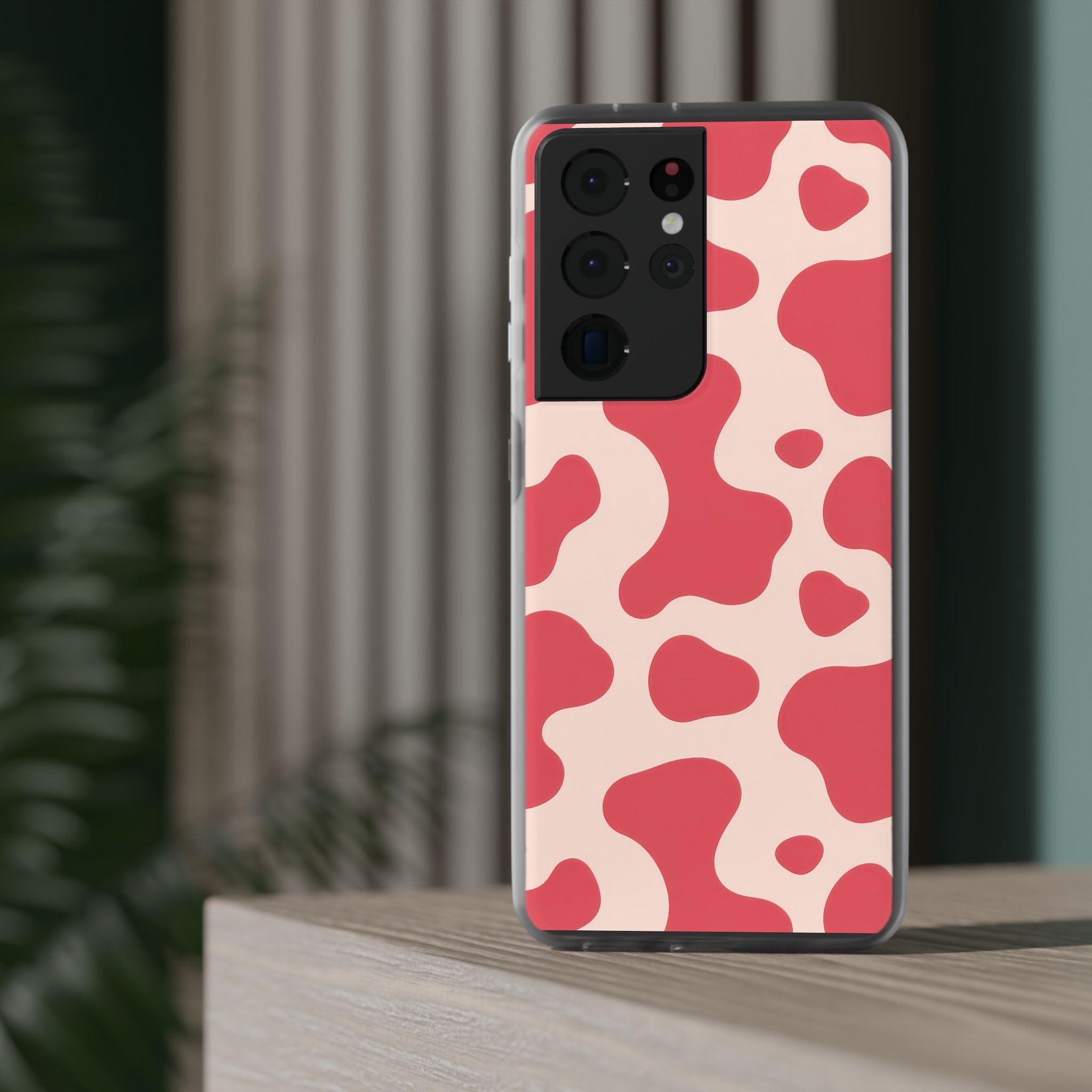 Red Jungle Cow Flexi Cases, Artsulli - Art is Long, Life is Short, Phone Case, , , , , , ,