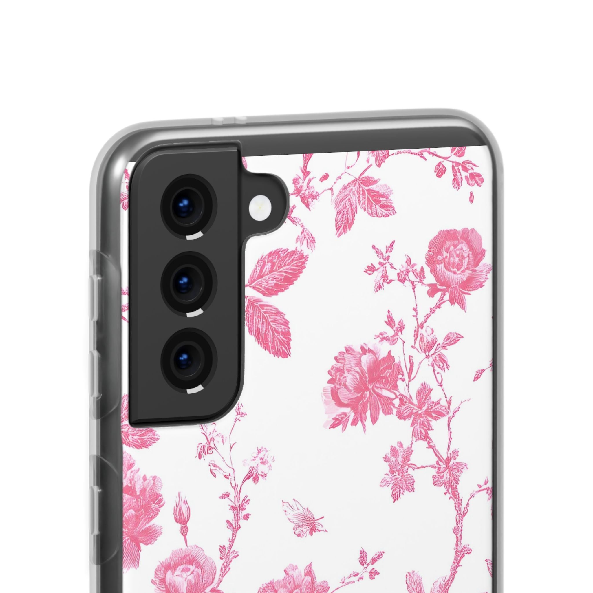 Pink and White Floral iPhone Case