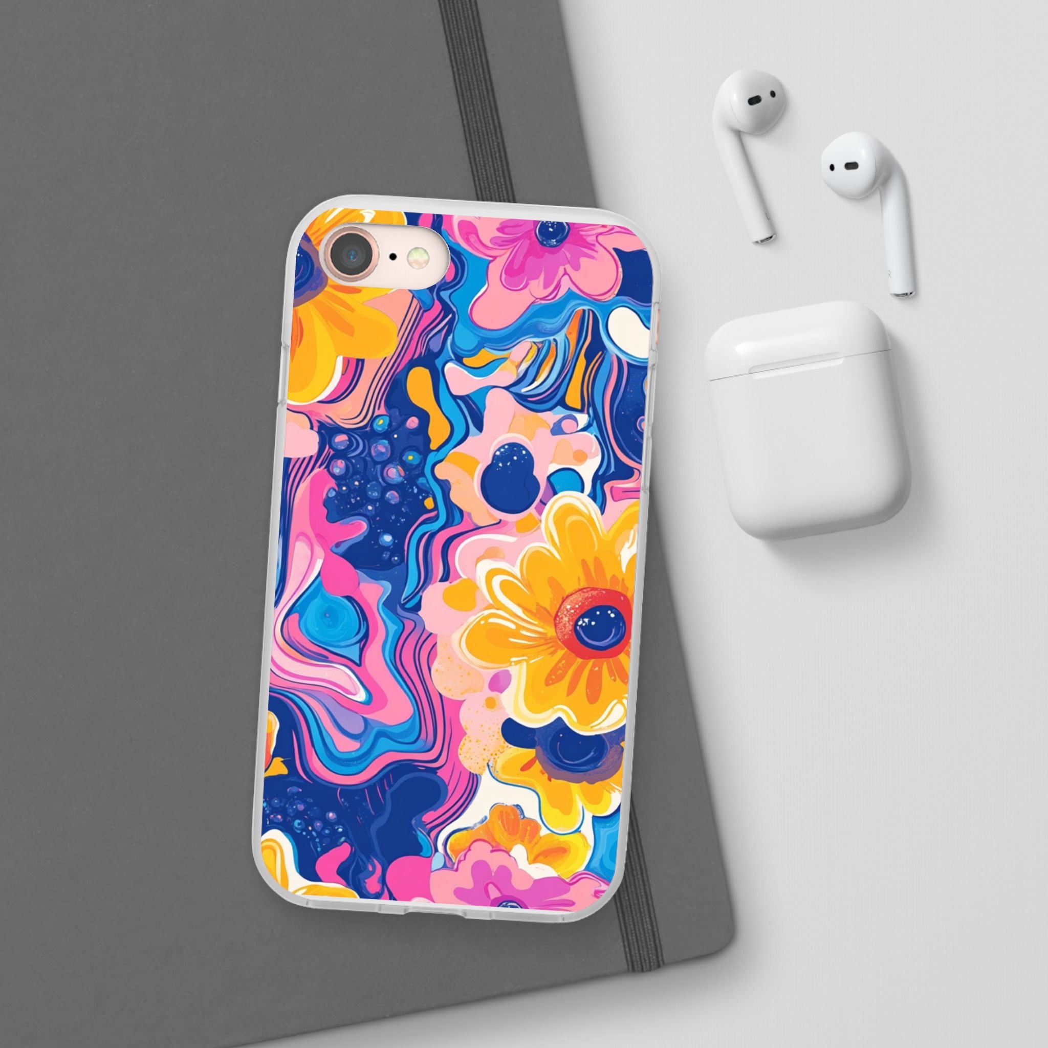 Psychedelic Floral iPhone Case, Artsulli - Art is Long, Life is Short, Phone Case, , , , , , ,