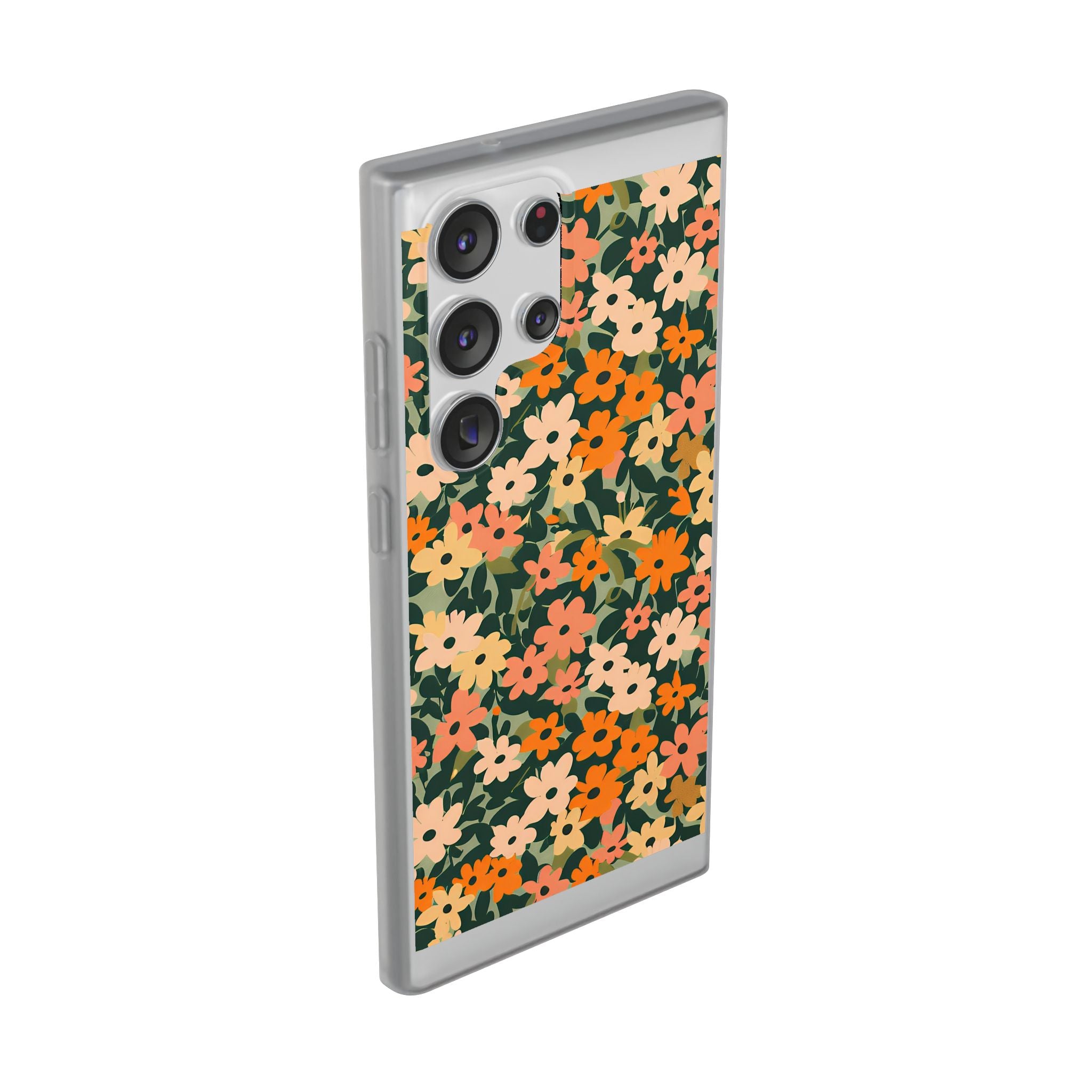 Vibrant Floral Clear Phone Case, Artsulli - Art is Long, Life is Short, Phone Case, , , , , , ,