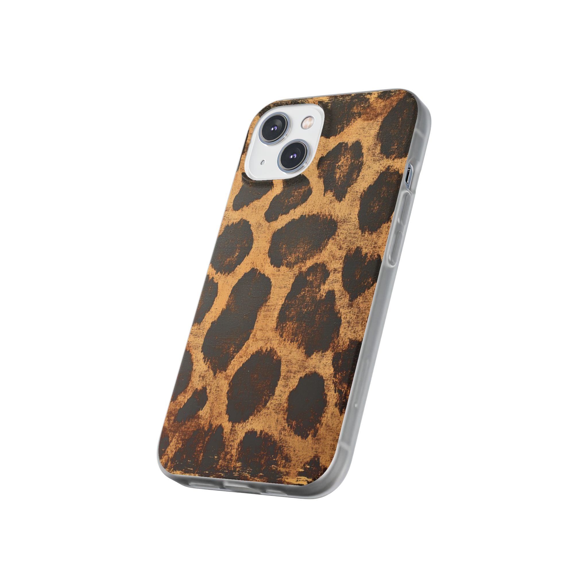 Brown Leopard Print iPhone Case, Artsulli - Art is Long, Life is Short, Phone Case, , , , , , ,