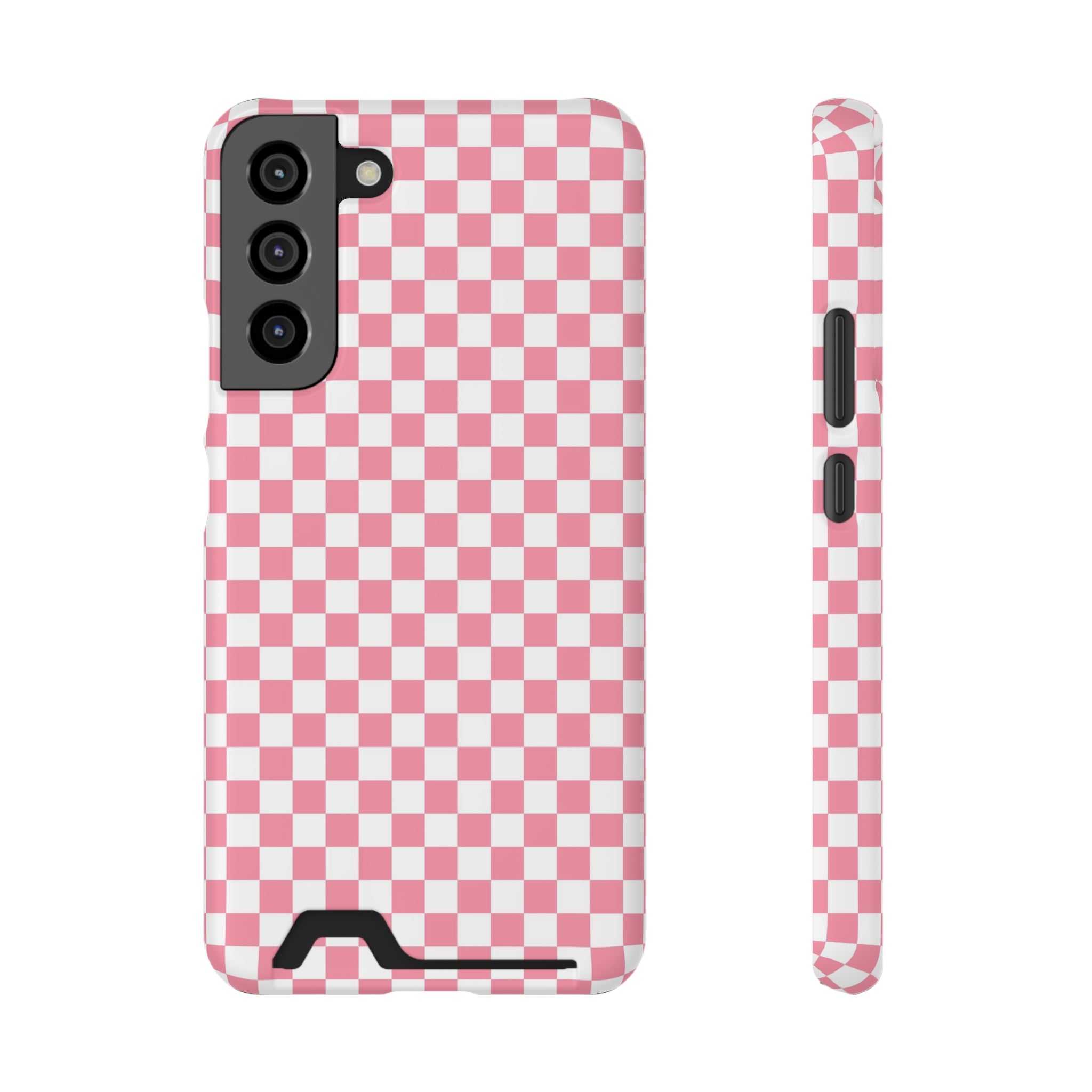 Brigandine Checkered Scene Phone Case With Card Holder, Artsulli - Art is Long, Life is Short, Phone Case, Size, Samsung Galaxy S22 Plus, Surface, Matte, Shape, With gift packaging, 16917368810828772680