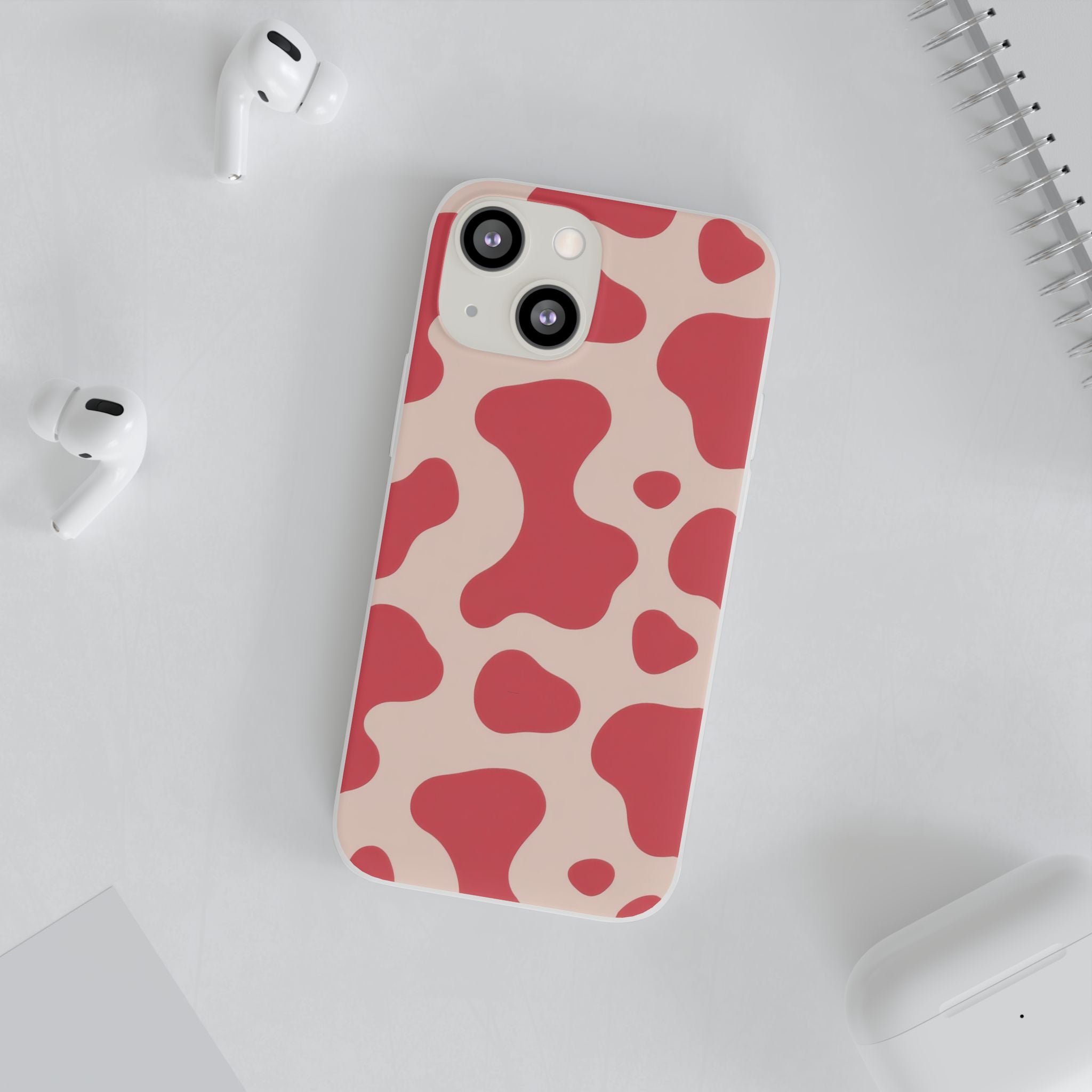 Red Jungle Cow Flexi Cases, Artsulli - Art is Long, Life is Short, Phone Case, , , , , , ,
