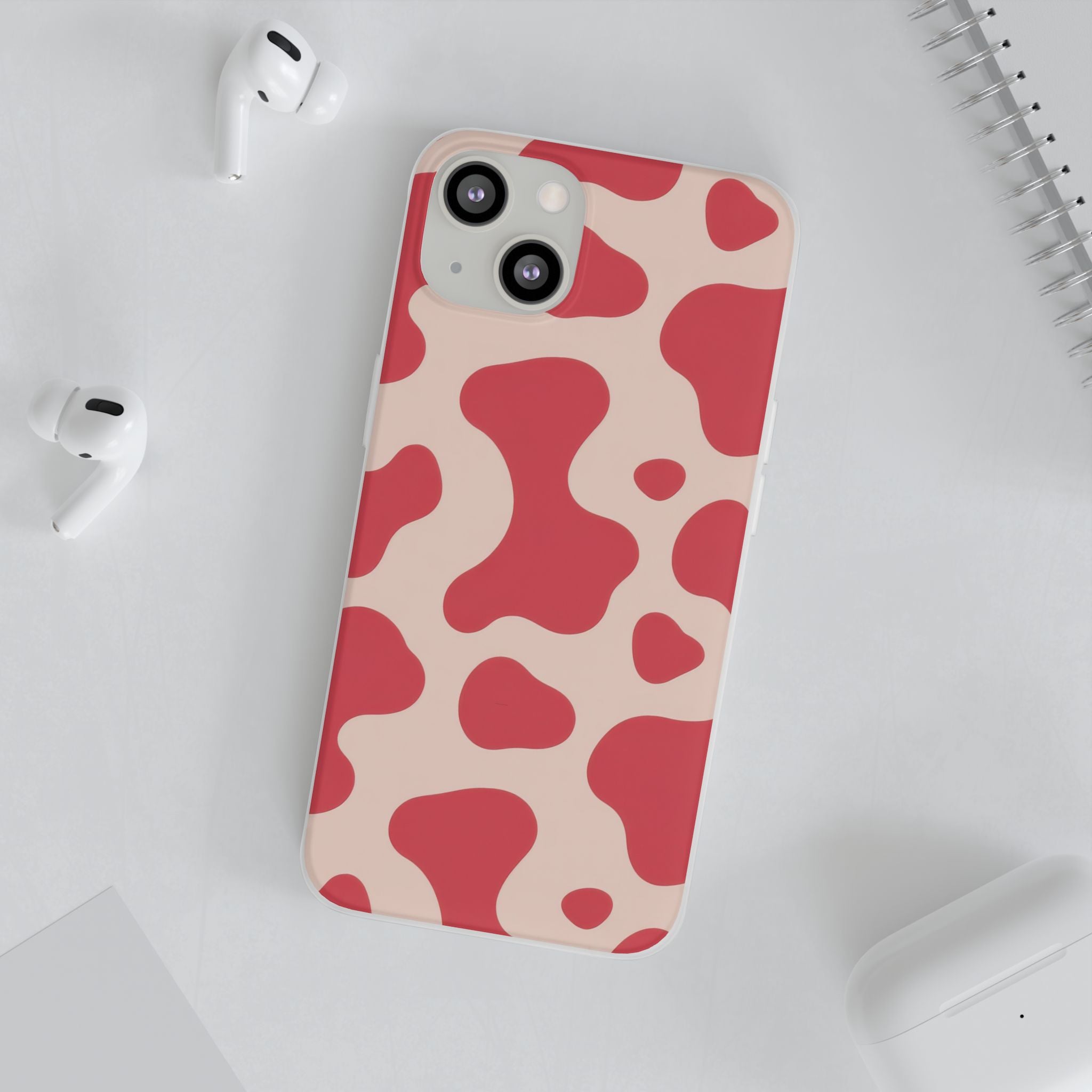 Red Jungle Cow Flexi Cases, Artsulli - Art is Long, Life is Short, Phone Case, , , , , , ,