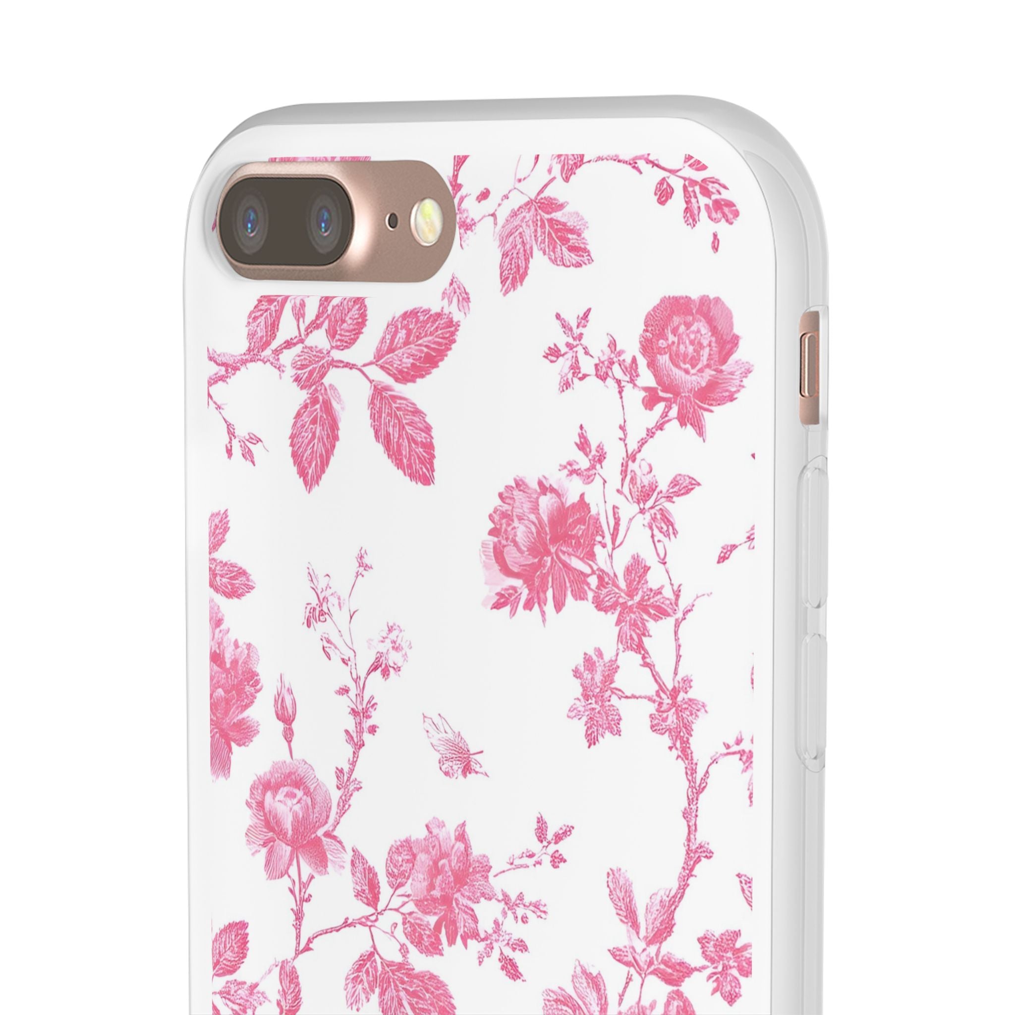 Pink and White Floral iPhone Case