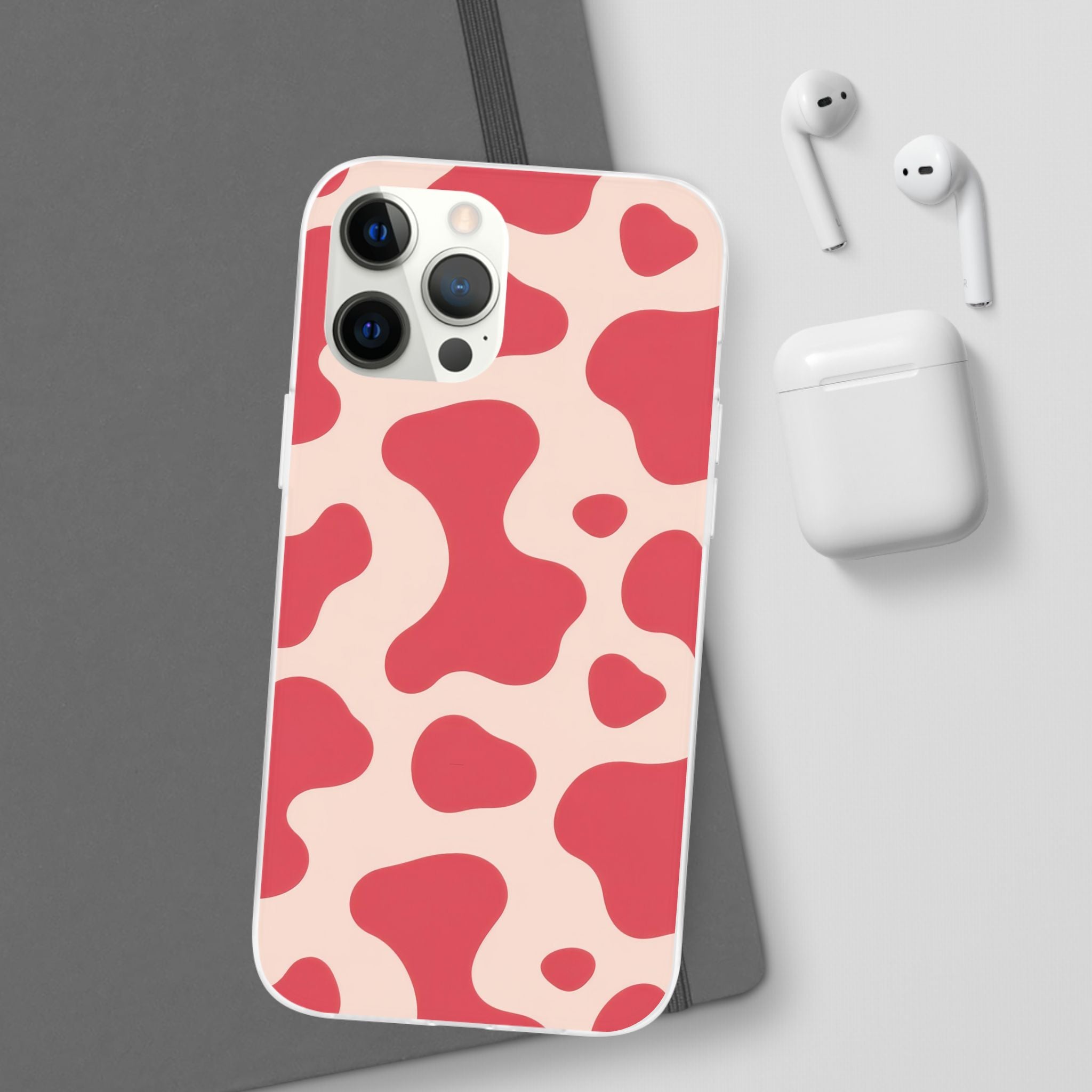 Red Jungle Cow Flexi Cases, Artsulli - Art is Long, Life is Short, Phone Case, , , , , , ,