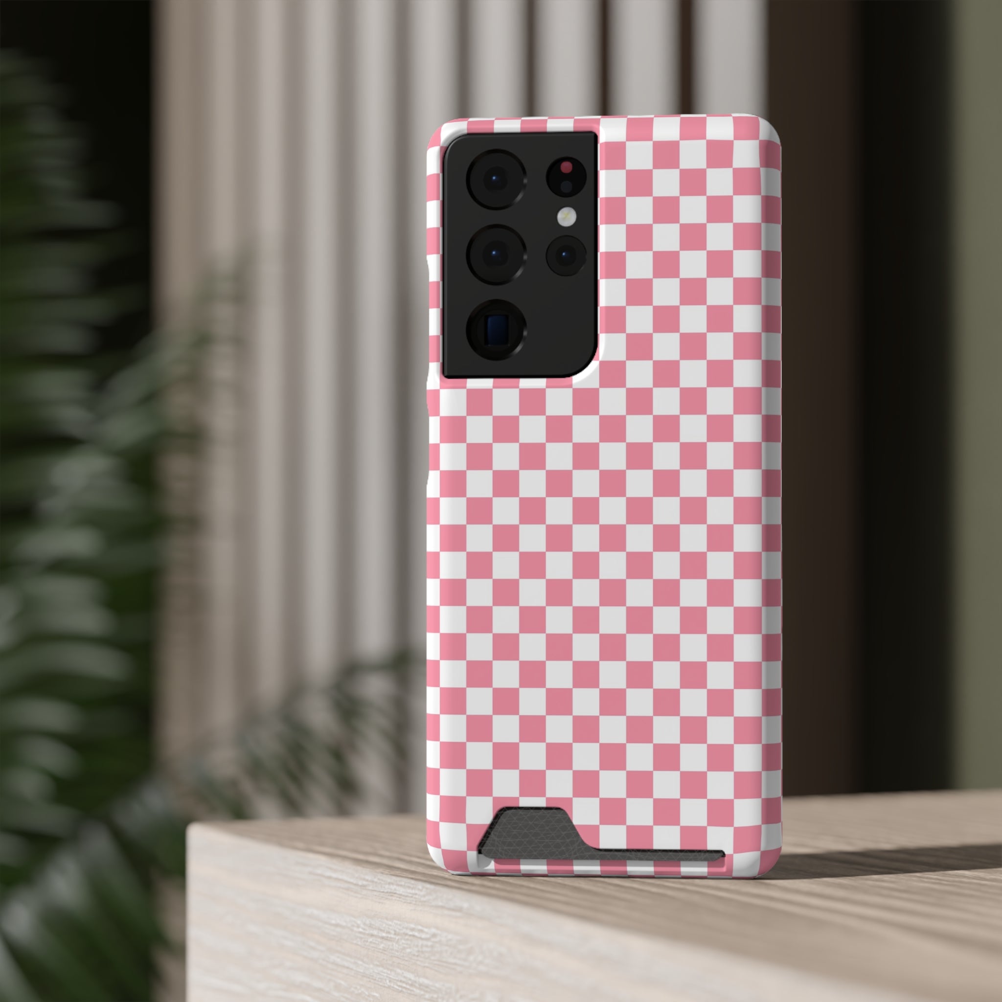 Brigandine Checkered Scene Phone Case With Card Holder, Artsulli - Art is Long, Life is Short, Phone Case, , , , , , ,