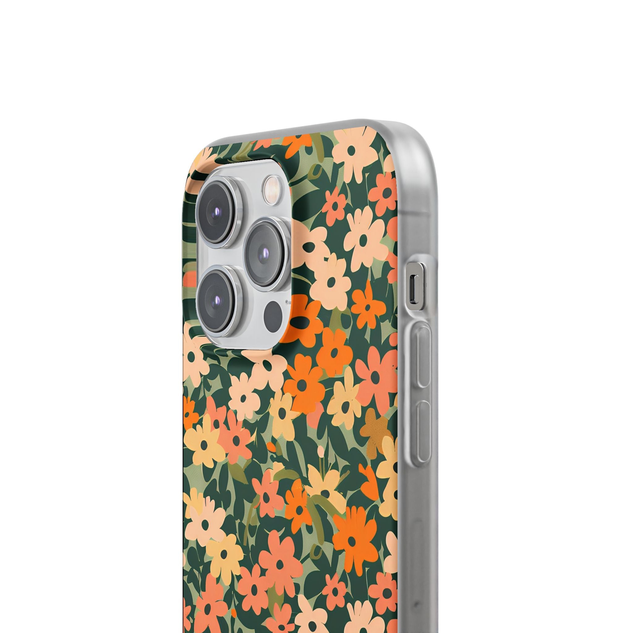 Vibrant Floral Clear Phone Case, Artsulli - Art is Long, Life is Short, Phone Case, , , , , , ,