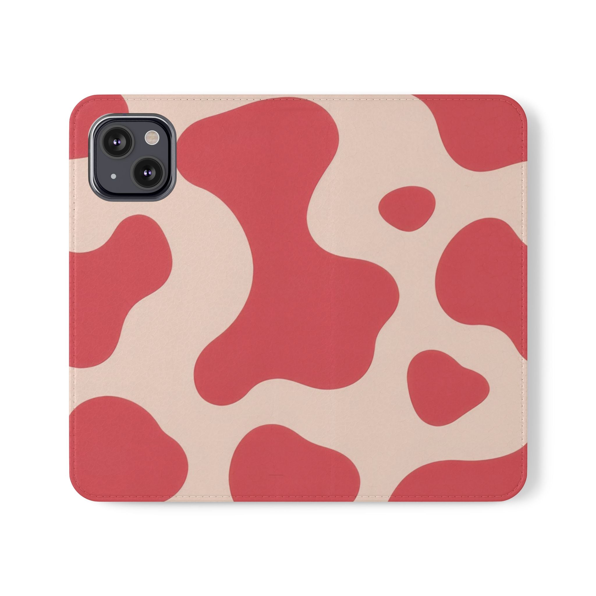 Red Jungle Cow Flip Cases, Artsulli - Art is Long, Life is Short, Phone Case, Size, iPhone 13, , , , , 70903400886412116444