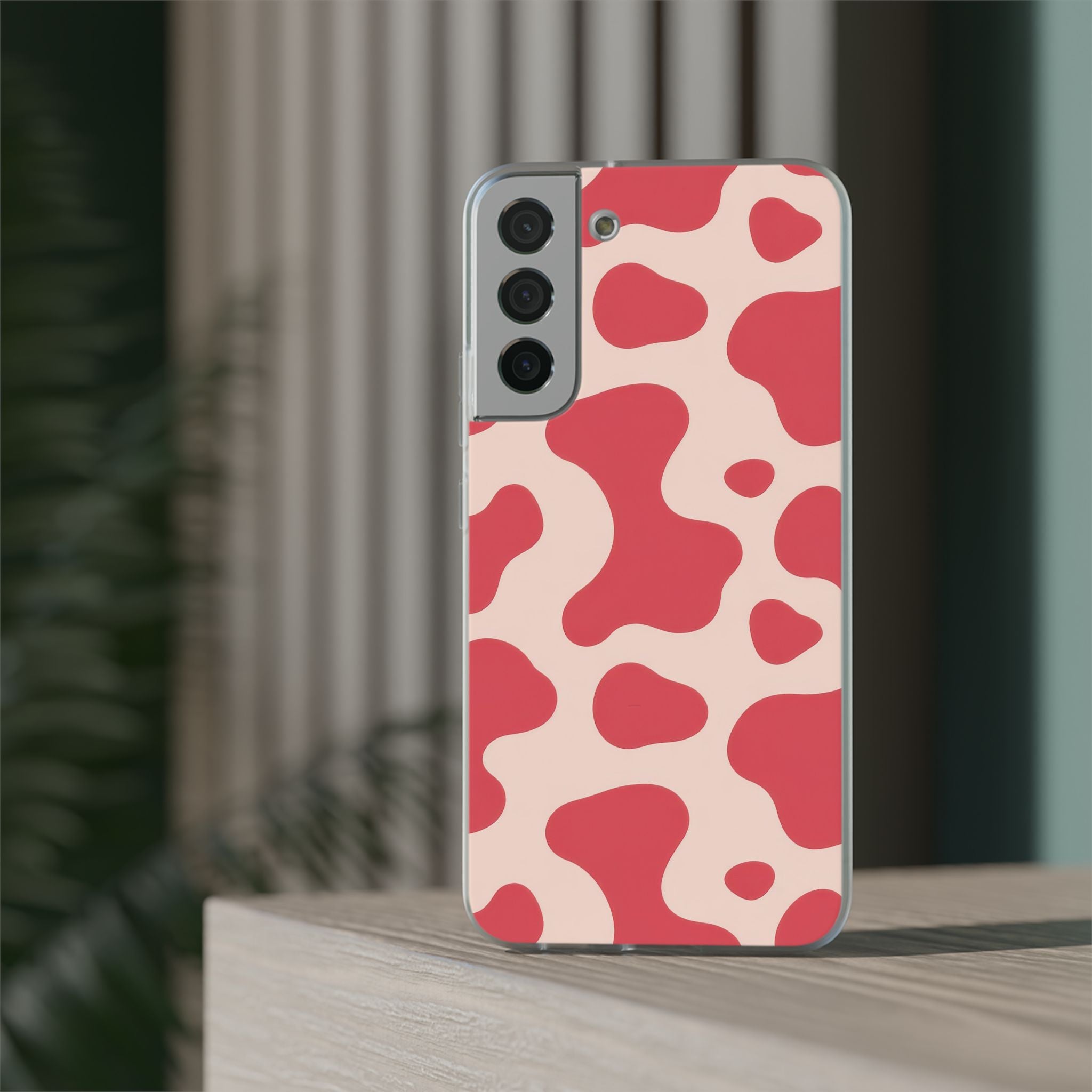 Red Jungle Cow Flexi Cases, Artsulli - Art is Long, Life is Short, Phone Case, , , , , , ,
