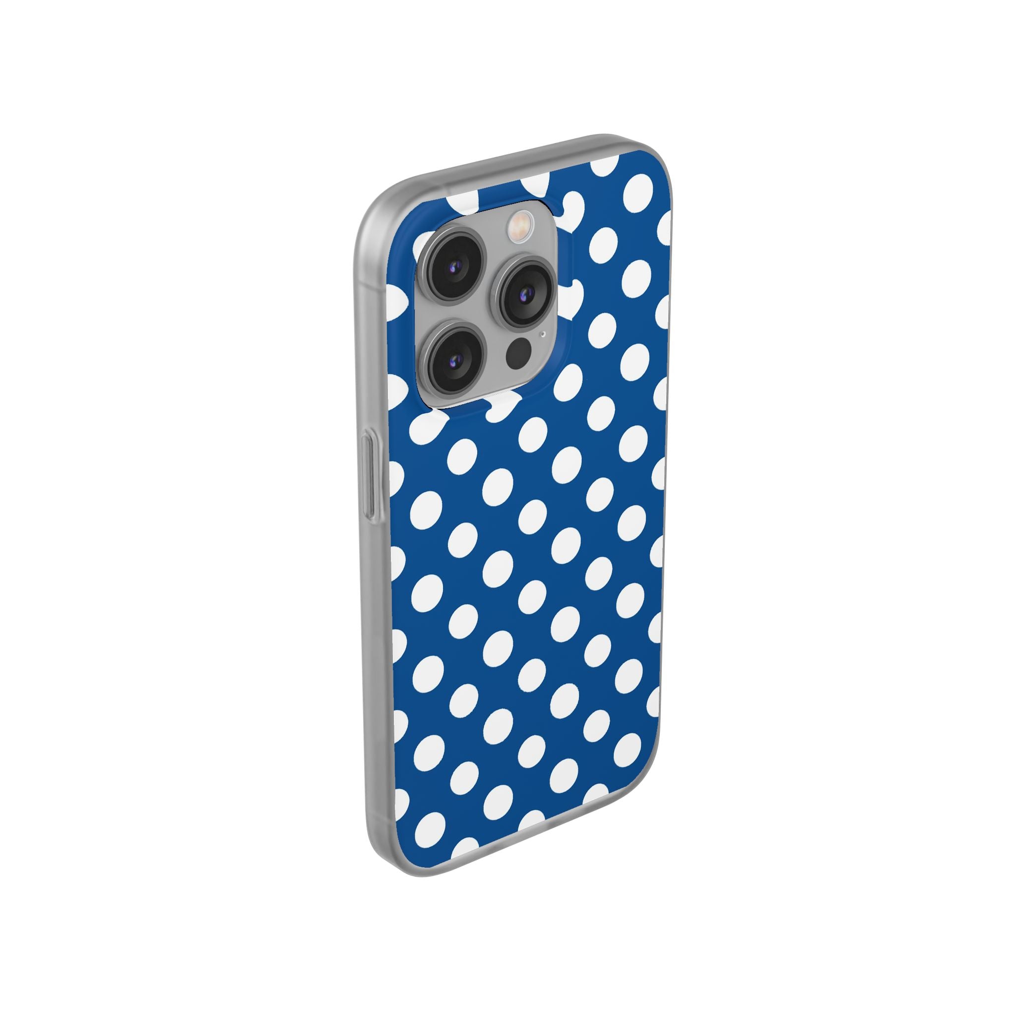 Blue and White Polka Dot iPhone Case, Artsulli - Art is Long, Life is Short, Phone Case, , , , , , ,