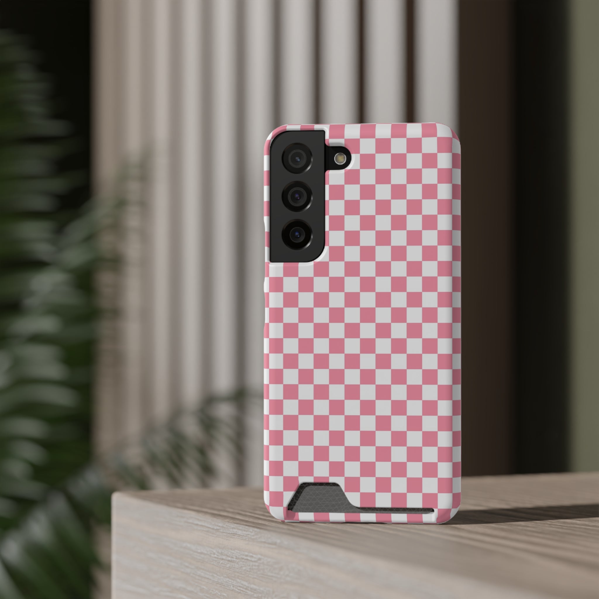 Brigandine Checkered Scene Phone Case With Card Holder, Artsulli - Art is Long, Life is Short, Phone Case, , , , , , ,
