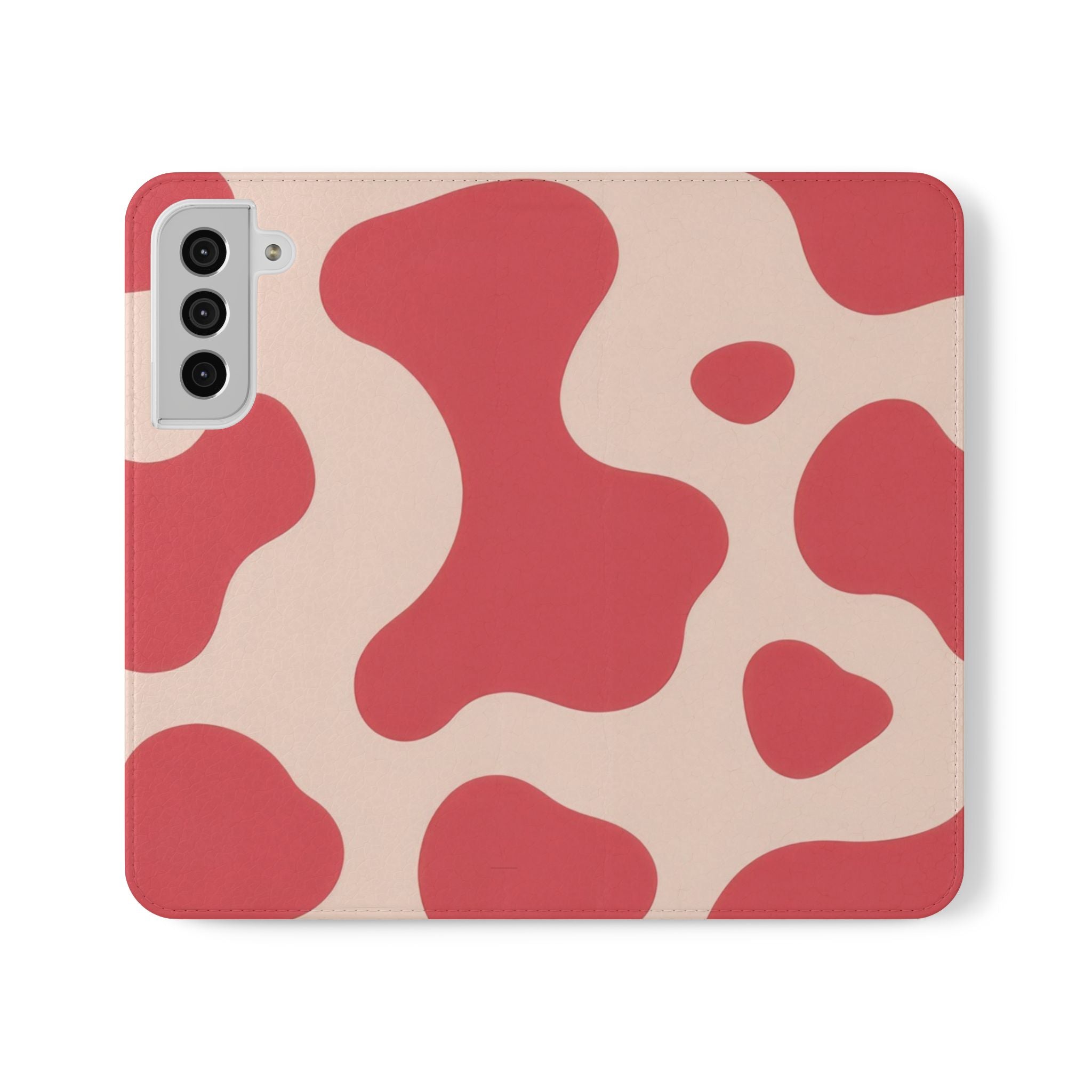 Red Jungle Cow Flip Cases, Artsulli - Art is Long, Life is Short, Phone Case, Size, Samsung Galaxy S22 Plus, , , , , 19085251274348966881