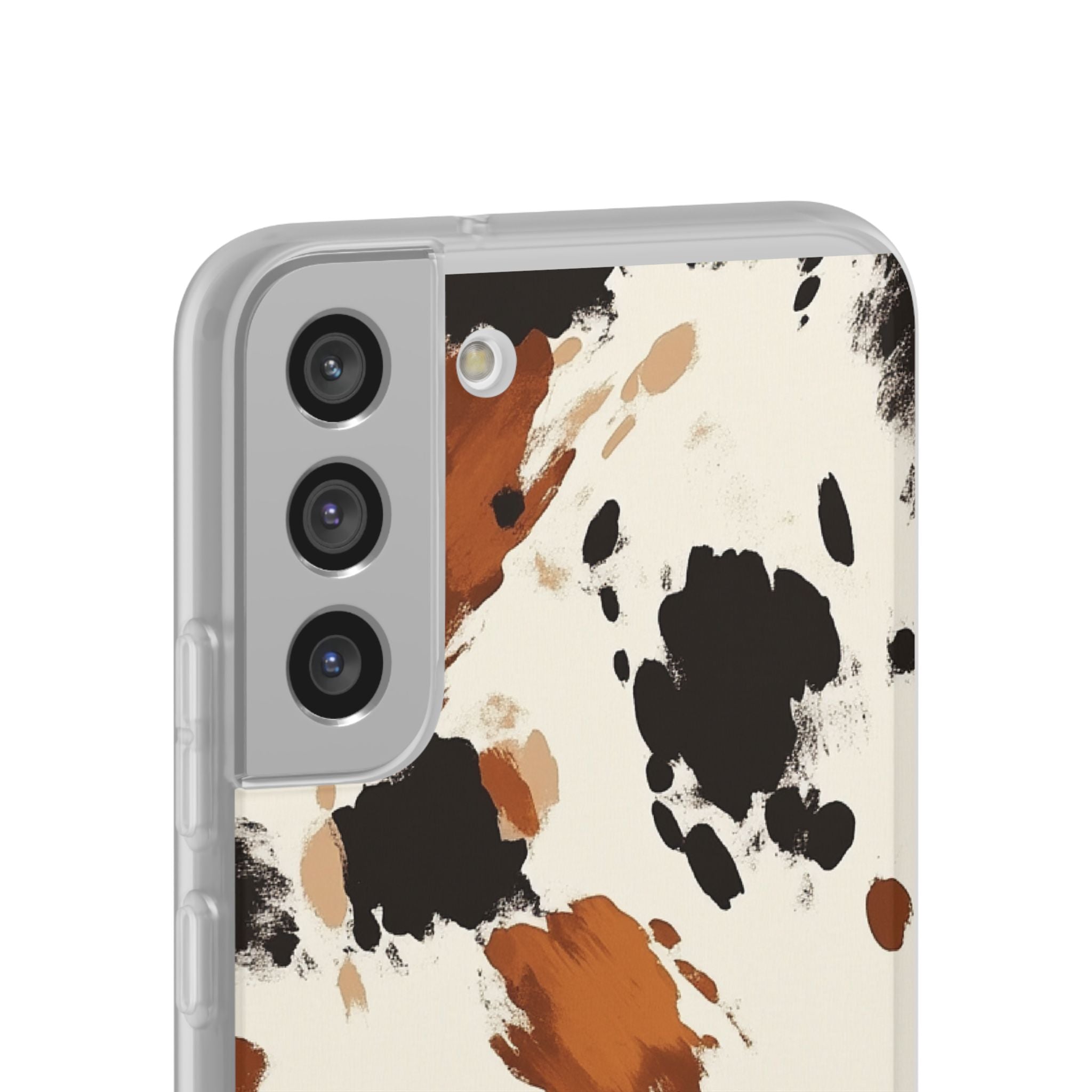 Brown Cow Print Phone Case, Artsulli - Art is Long, Life is Short, Phone Case, , , , , , ,