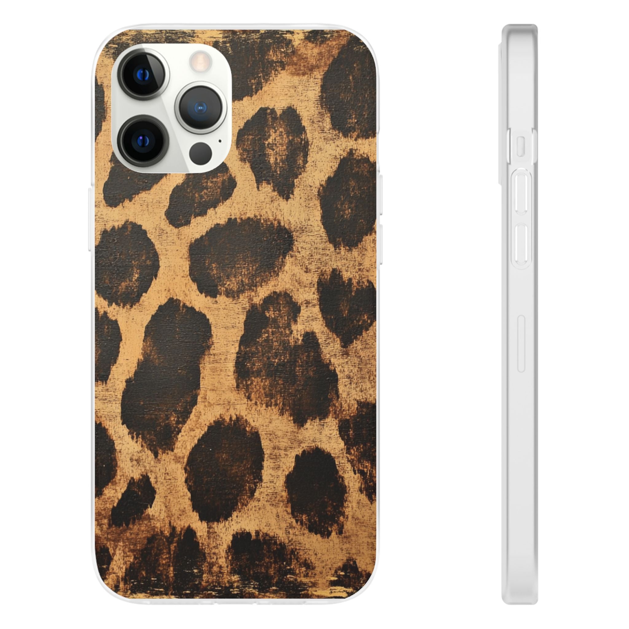 Brown Leopard Print iPhone Case, Artsulli - Art is Long, Life is Short, Phone Case, Size, iPhone 12 Pro Max, , , , , 32856907652165229272