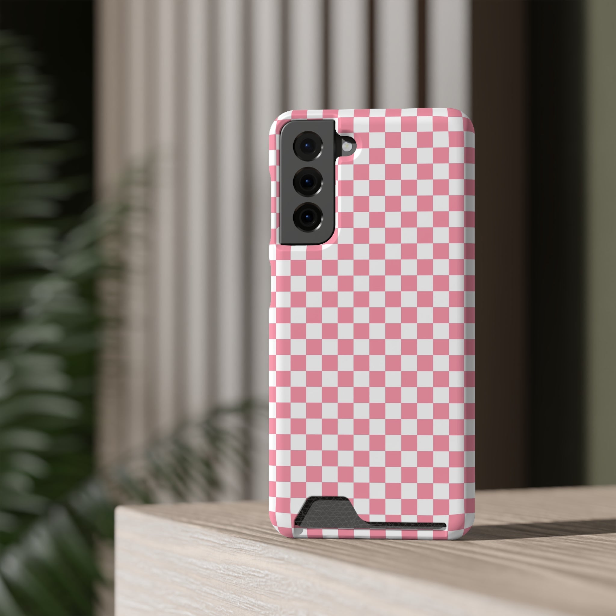 Brigandine Checkered Scene Phone Case With Card Holder, Artsulli - Art is Long, Life is Short, Phone Case, , , , , , ,