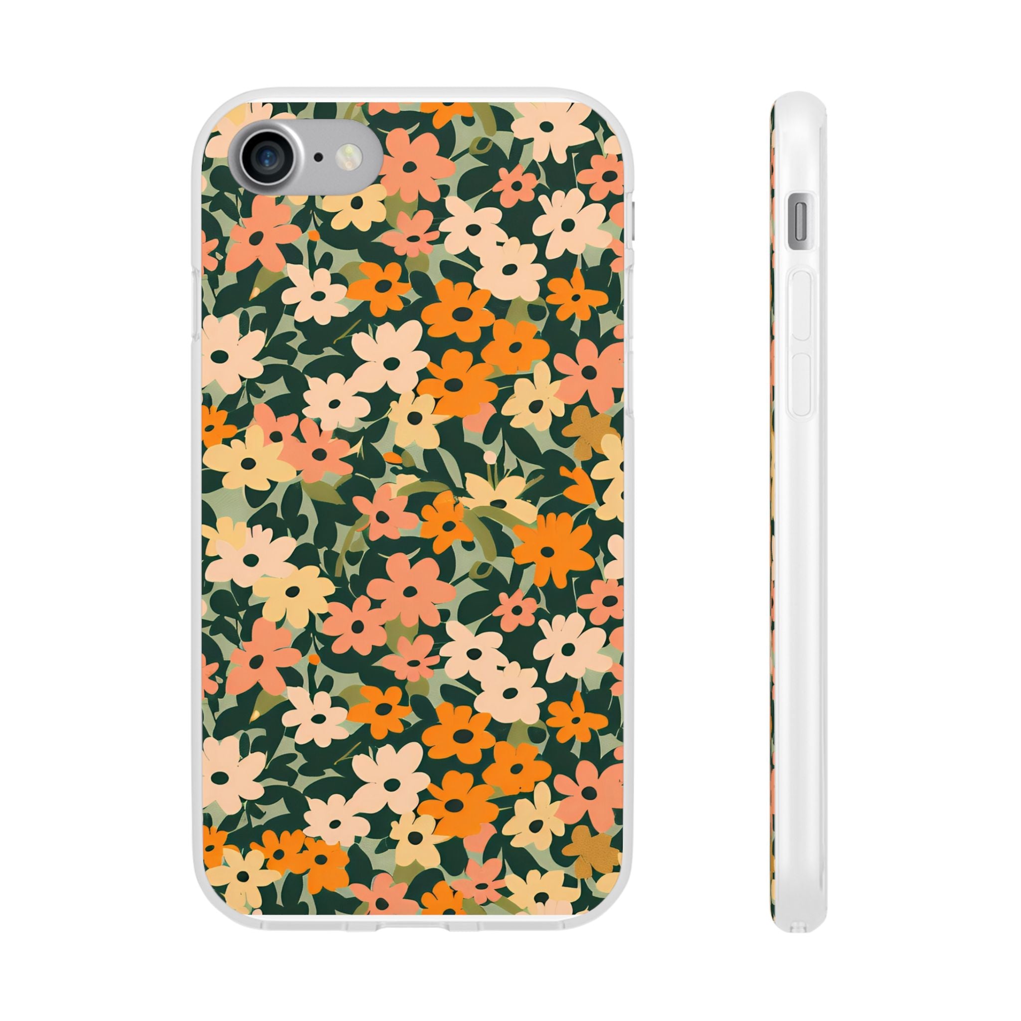 Vibrant Floral Clear Phone Case, Artsulli - Art is Long, Life is Short, Phone Case, Size, iPhone 7, , , , , 13864624372072332781