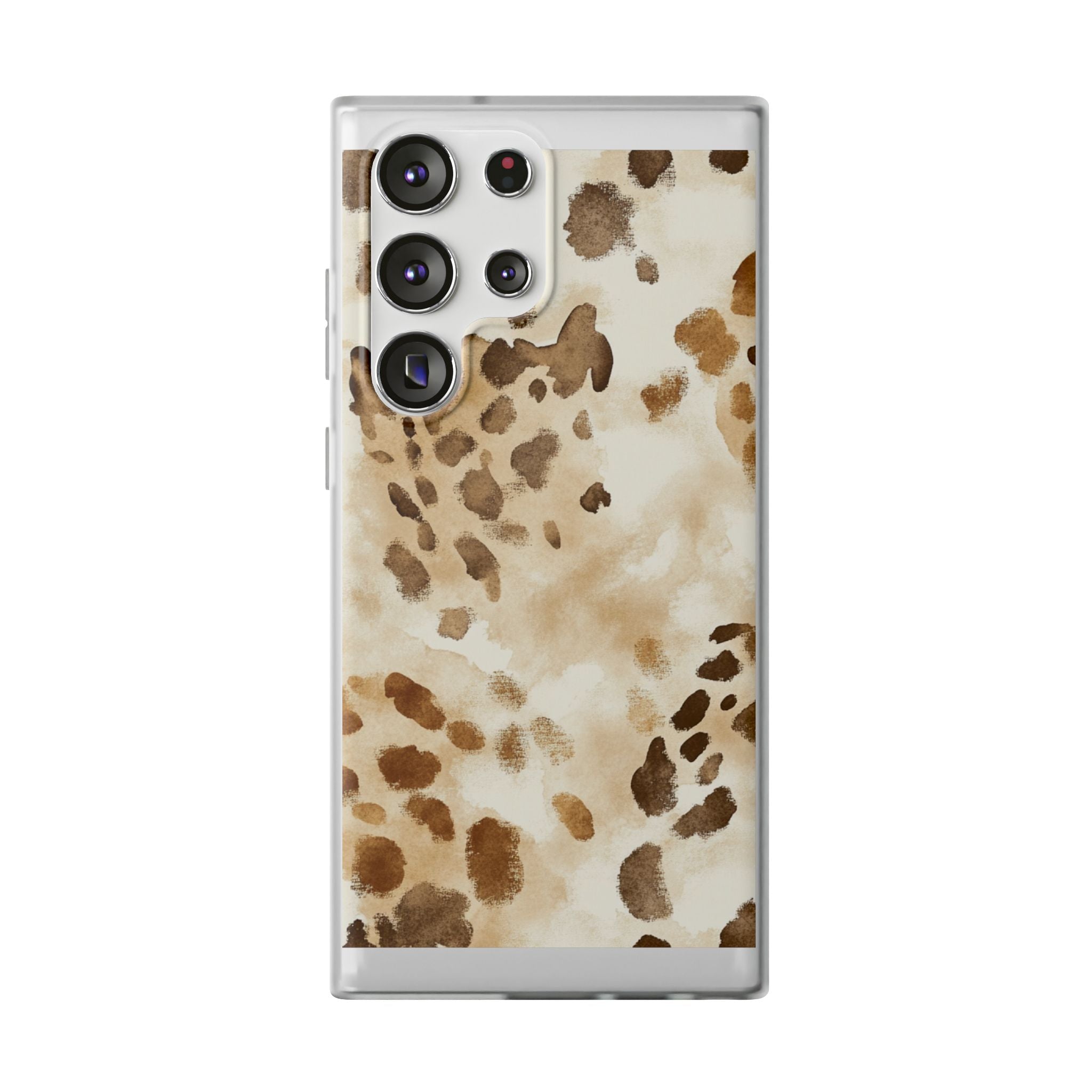 Brown and Beige Watercolor Dalmatian Phone Case, Artsulli - Art is Long, Life is Short, Phone Case, Size, Samsung Galaxy S23 Ultra with gift packaging, , , , , 26338458372144159979