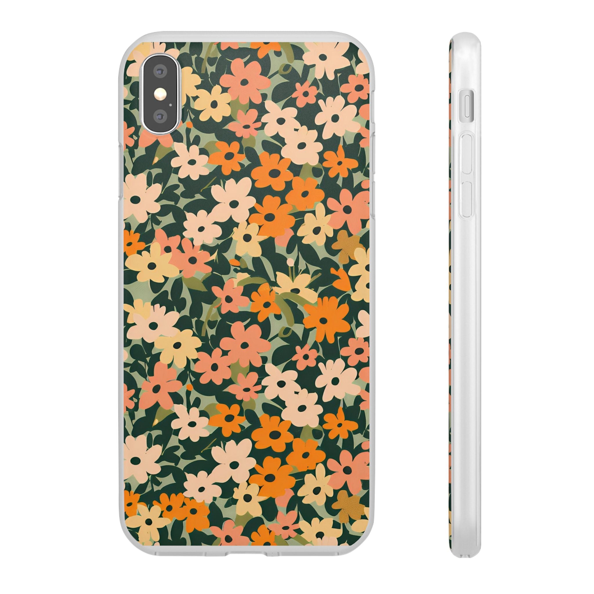 Vibrant Floral Clear Phone Case, Artsulli - Art is Long, Life is Short, Phone Case, Size, iPhone XS MAX, , , , , 16260685500489972566