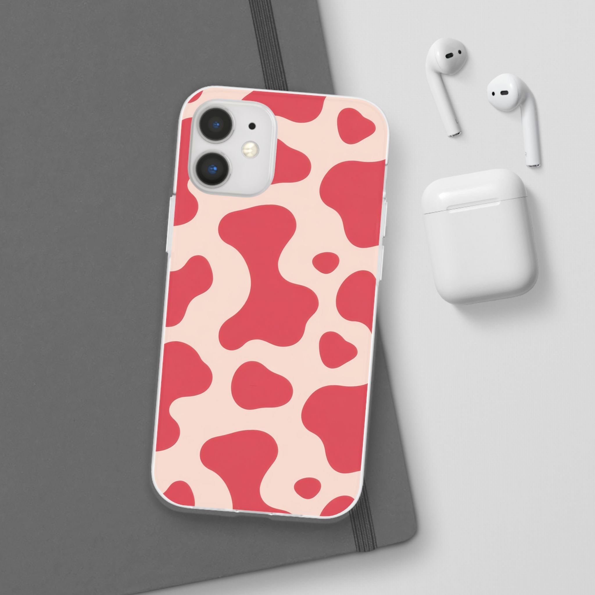 Red Jungle Cow Flexi Cases, Artsulli - Art is Long, Life is Short, Phone Case, , , , , , ,