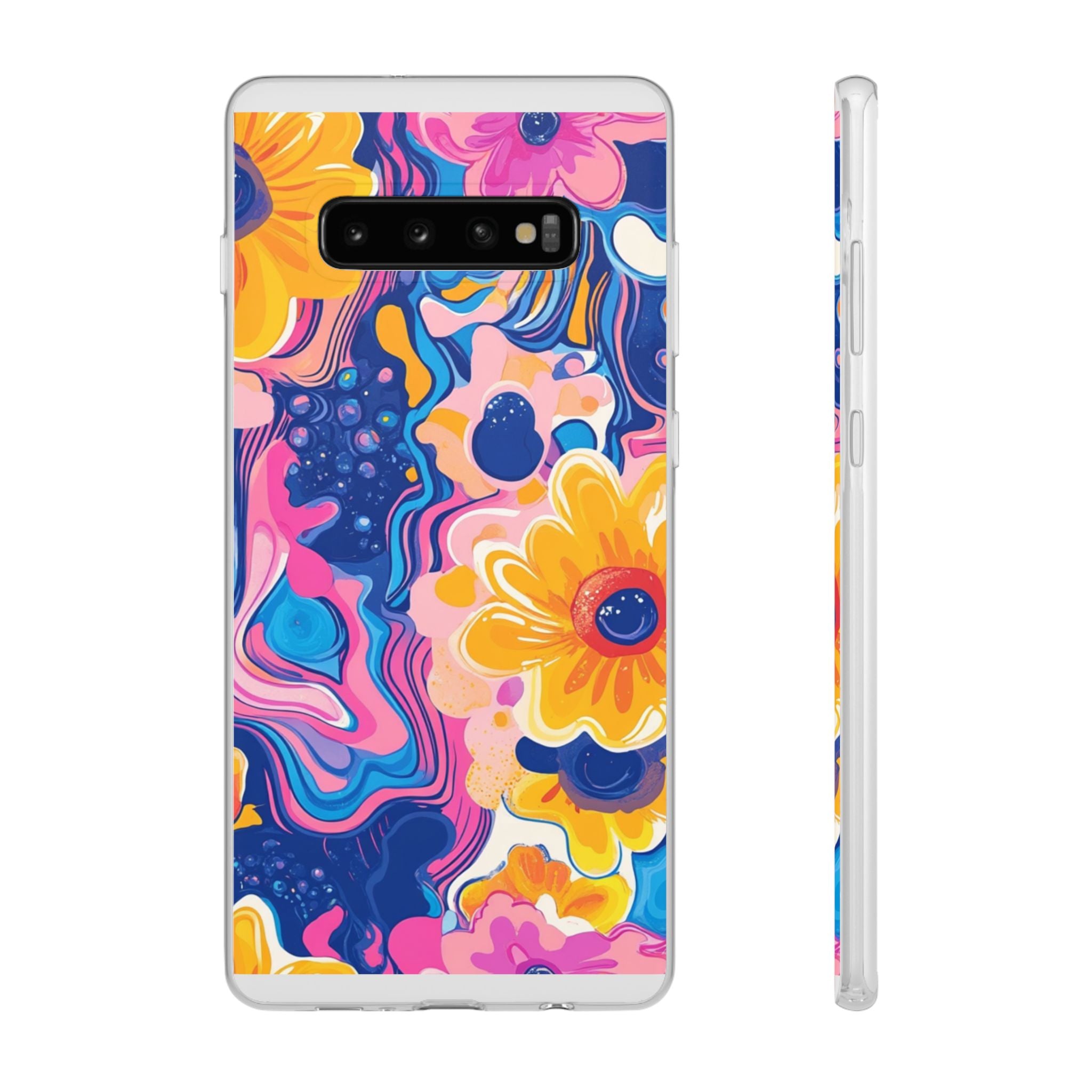 Psychedelic Floral iPhone Case, Artsulli - Art is Long, Life is Short, Phone Case, Size, Samsung Galaxy S10 Plus, , , , , 72357273595344751540