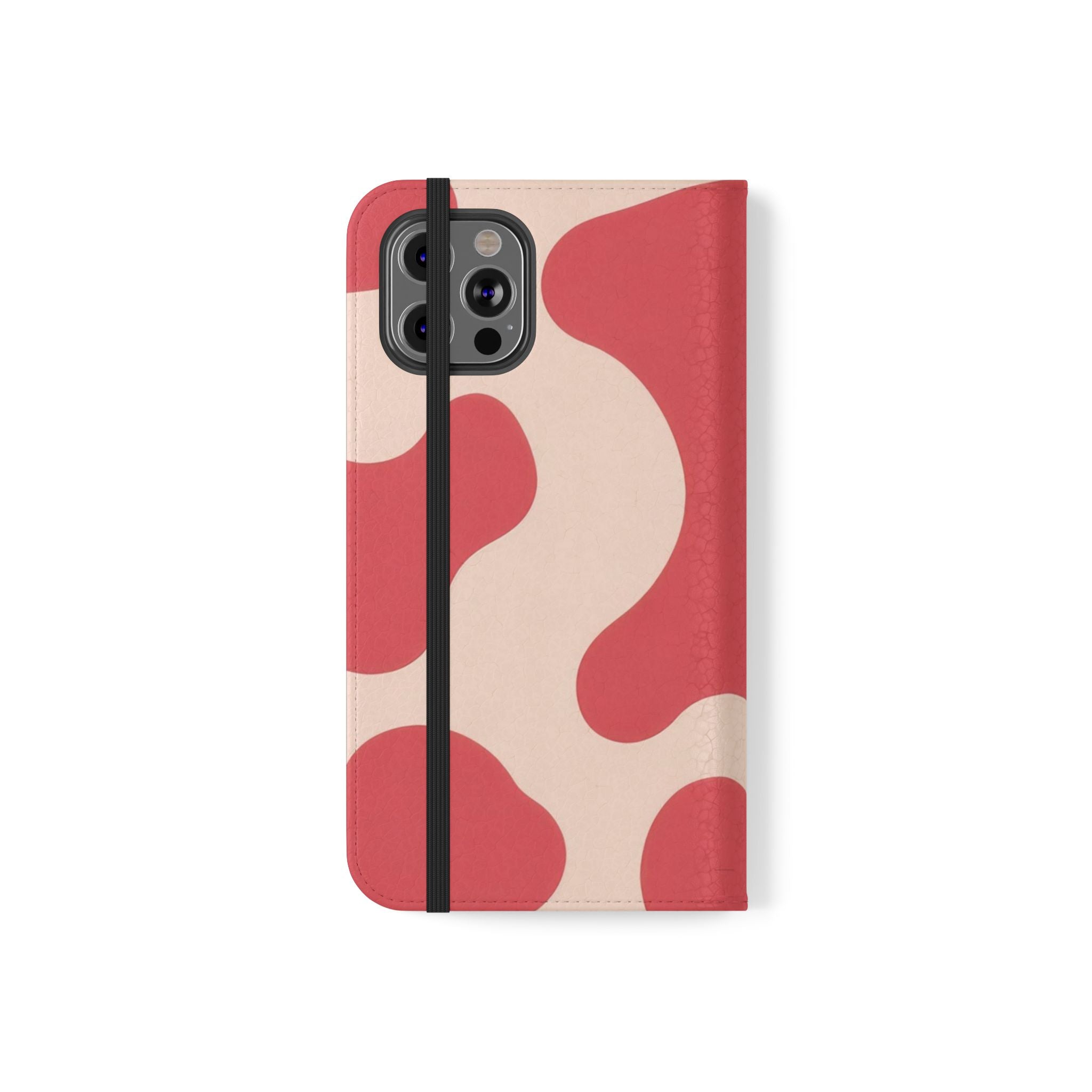 Red Jungle Cow Flip Cases, Artsulli - Art is Long, Life is Short, Phone Case, , , , , , ,
