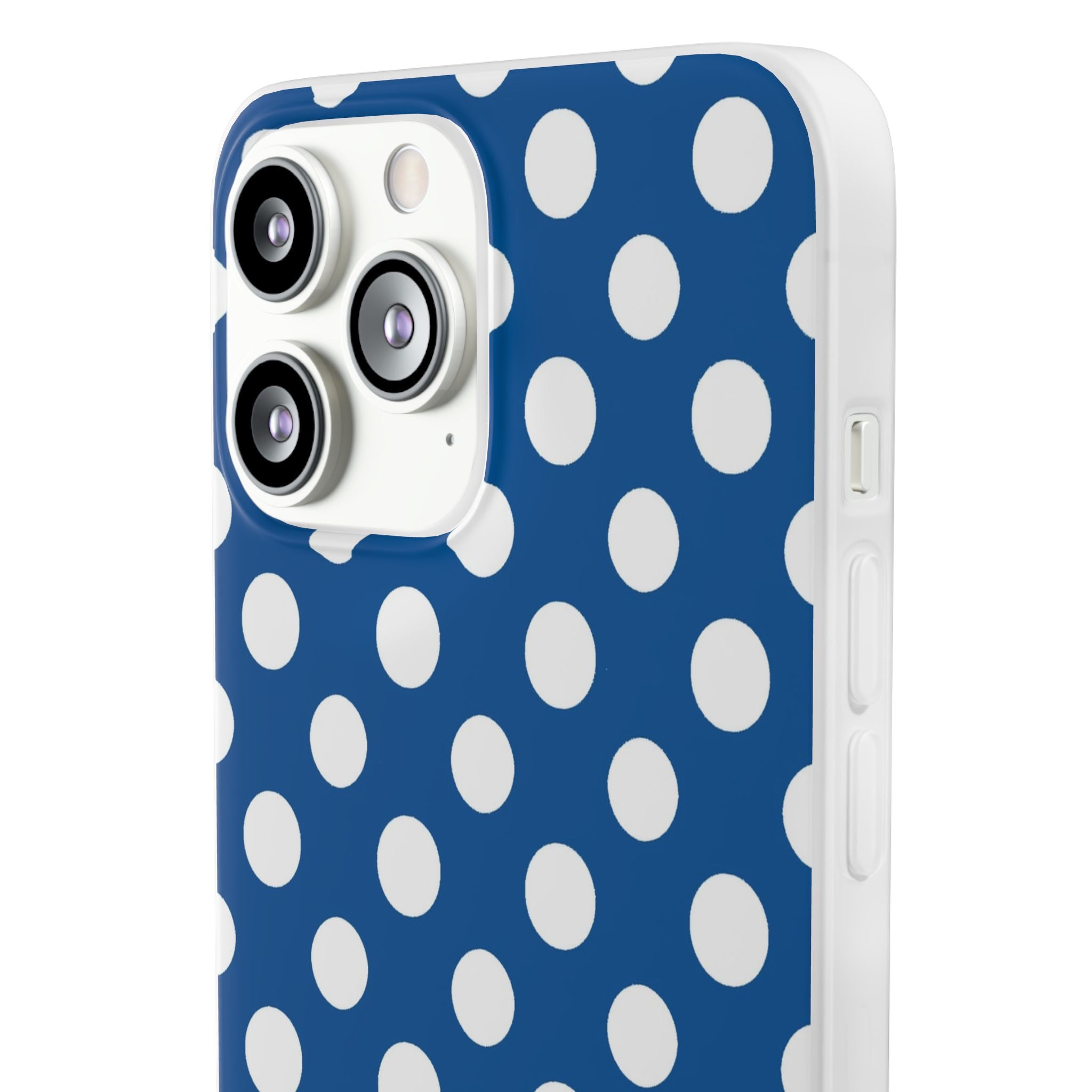 Blue and White Polka Dot iPhone Case, Artsulli - Art is Long, Life is Short, Phone Case, , , , , , ,