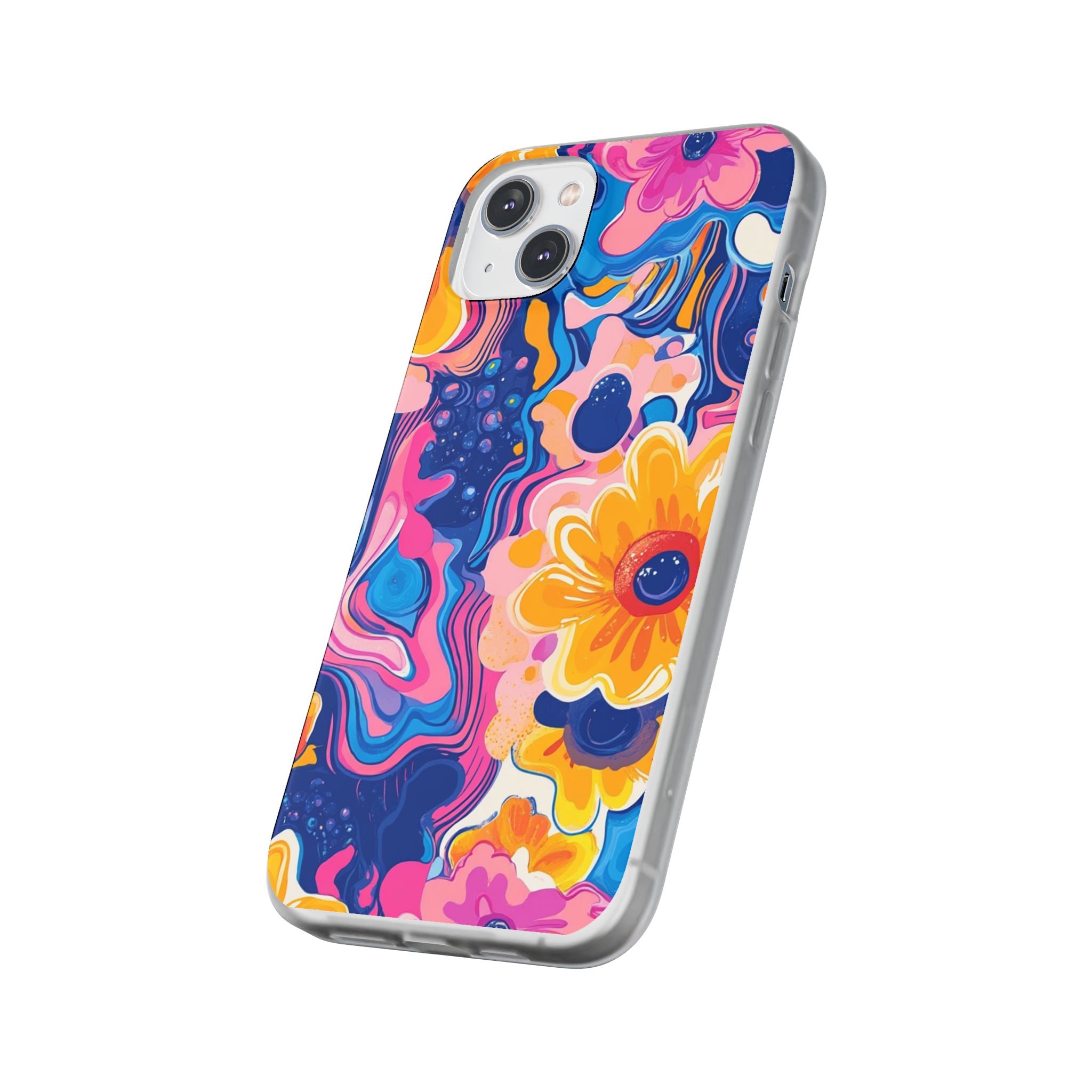Psychedelic Floral iPhone Case, Artsulli - Art is Long, Life is Short, Phone Case, , , , , , ,