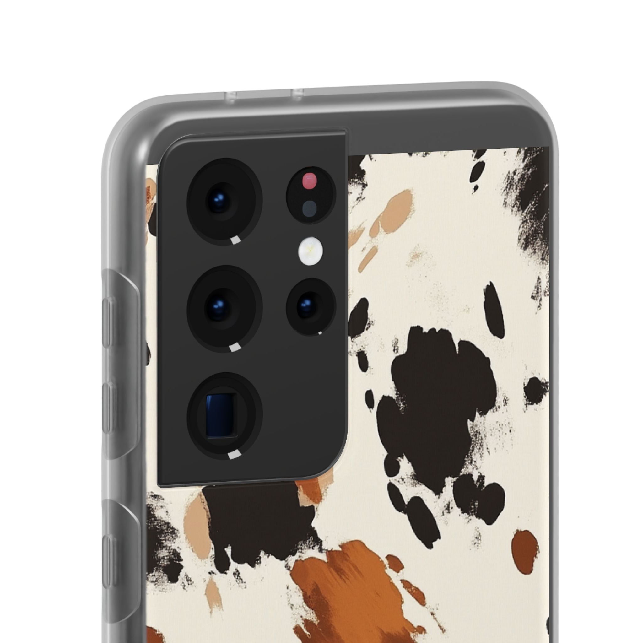 Brown Cow Print Phone Case, Artsulli - Art is Long, Life is Short, Phone Case, , , , , , ,