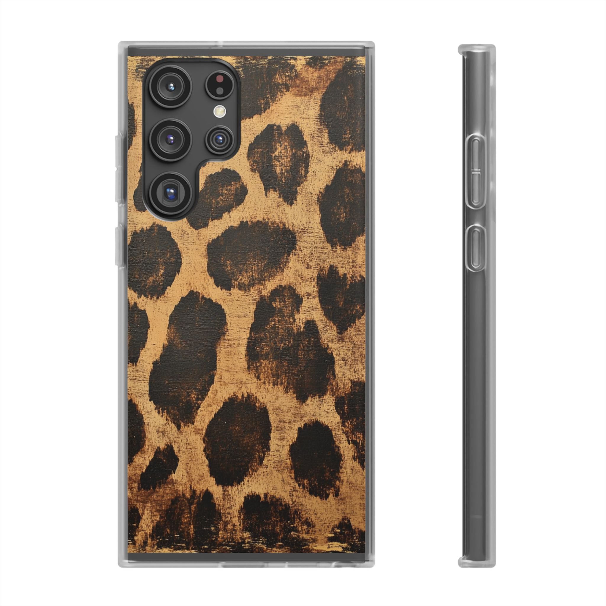 Brown Leopard Print iPhone Case, Artsulli - Art is Long, Life is Short, Phone Case, Size, Samsung Galaxy S22 Ultra with gift packaging, , , , , 19813829021243633338