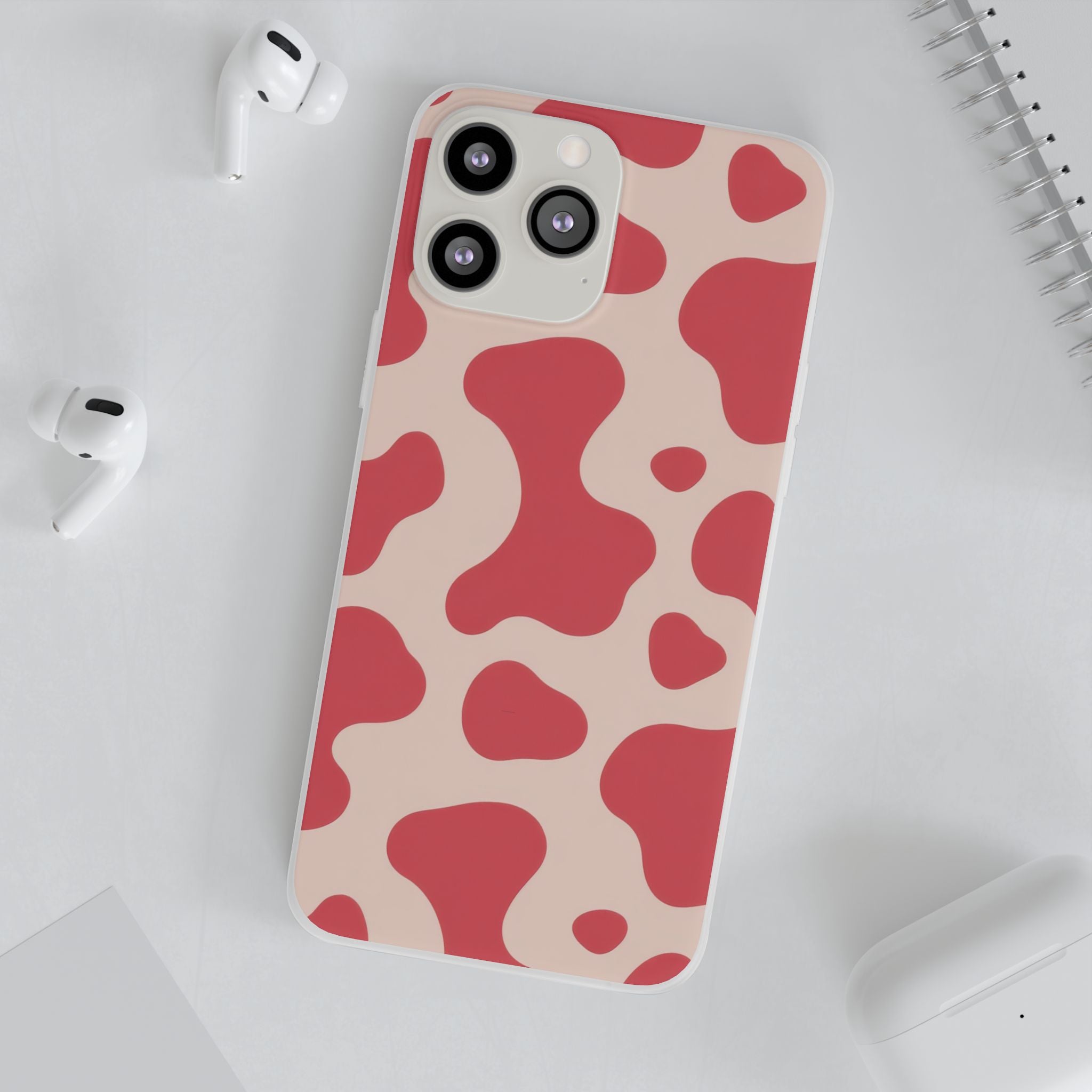 Red Jungle Cow Flexi Cases, Artsulli - Art is Long, Life is Short, Phone Case, , , , , , ,