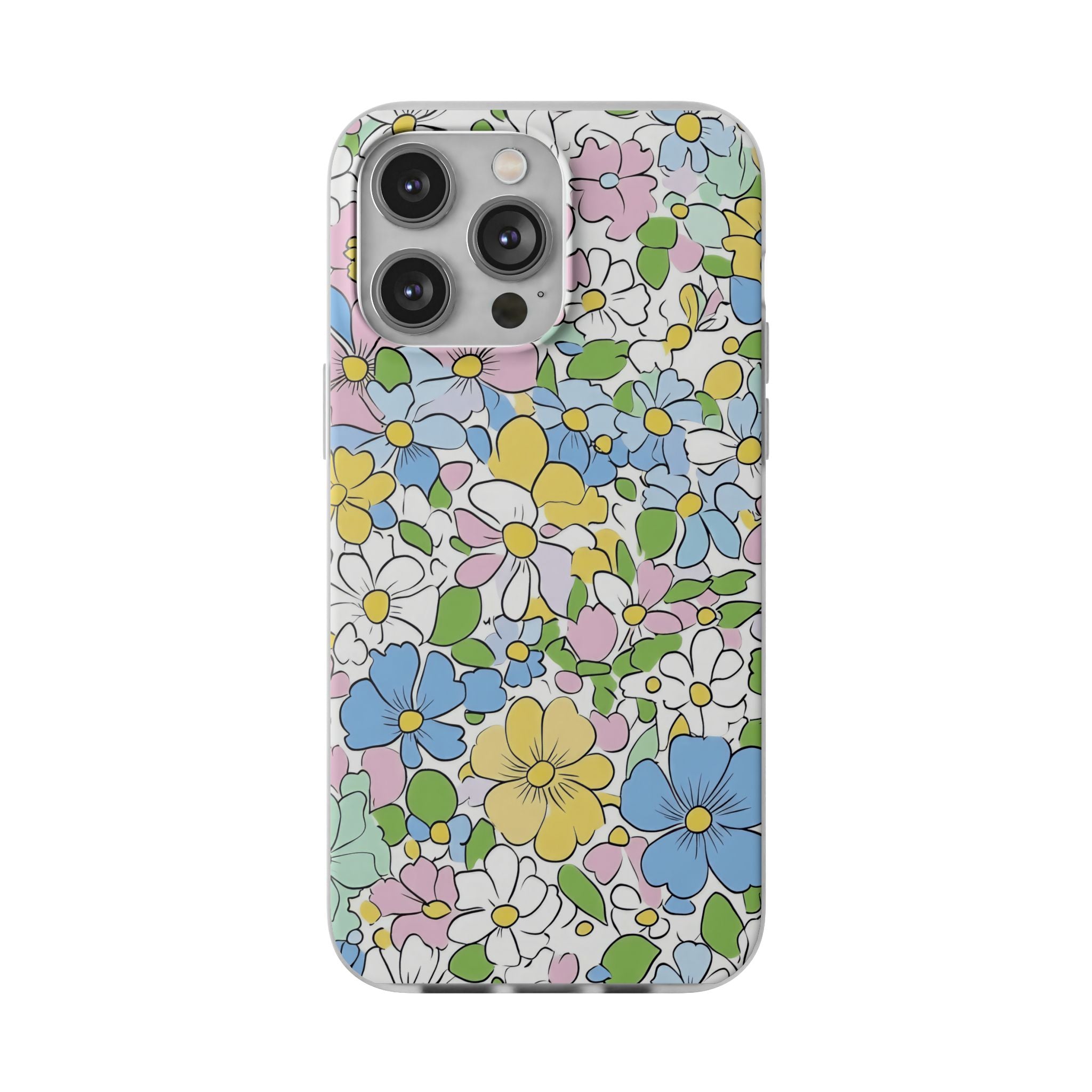 Colorful Floral Clear Flexi Case, Artsulli - Art is Long, Life is Short, Phone Case, Size, iPhone 14 Pro Max with gift packaging, , , , , 22919024350703073502
