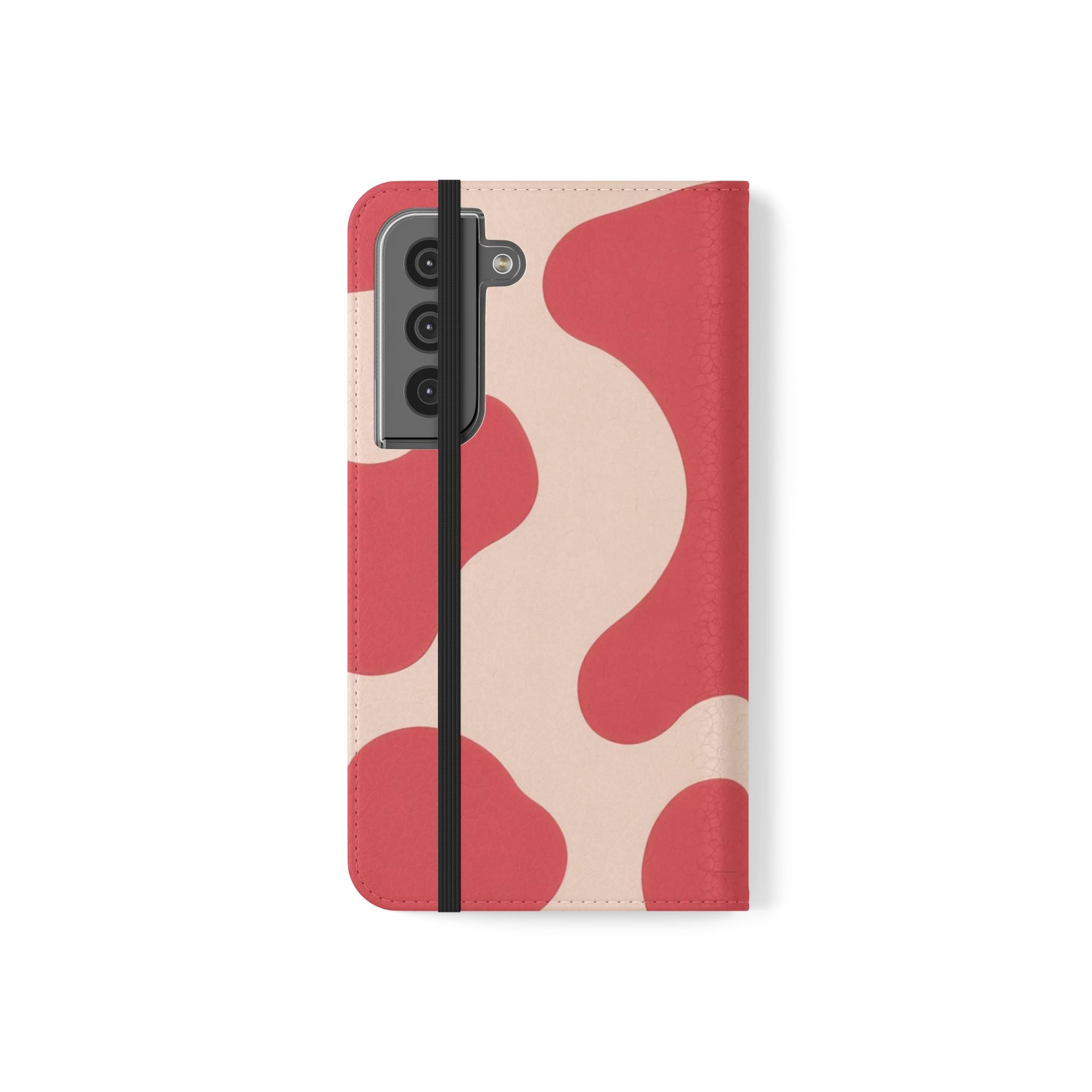 Red Jungle Cow Flip Cases, Artsulli - Art is Long, Life is Short, Phone Case, , , , , , ,