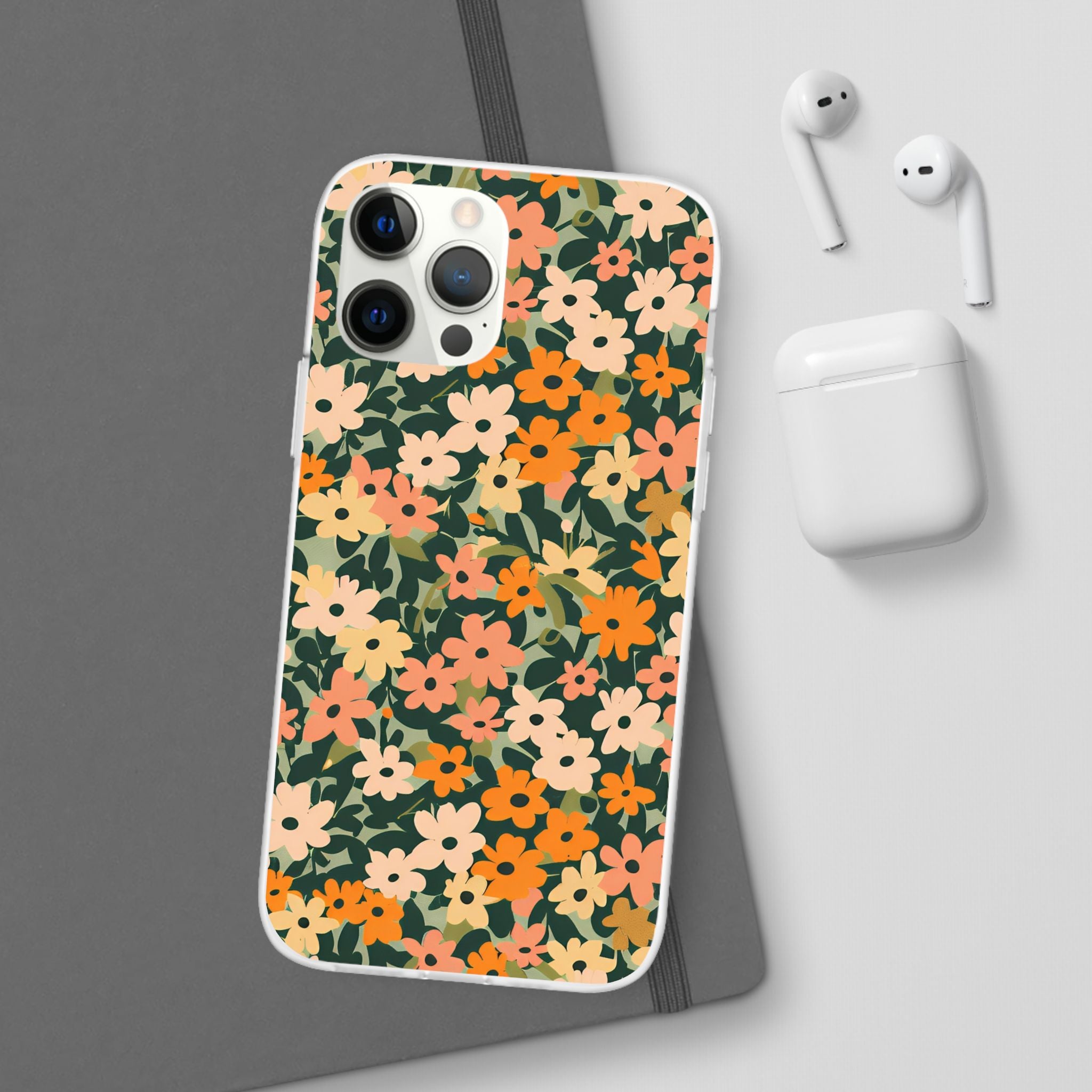 Vibrant Floral Clear Phone Case, Artsulli - Art is Long, Life is Short, Phone Case, , , , , , ,