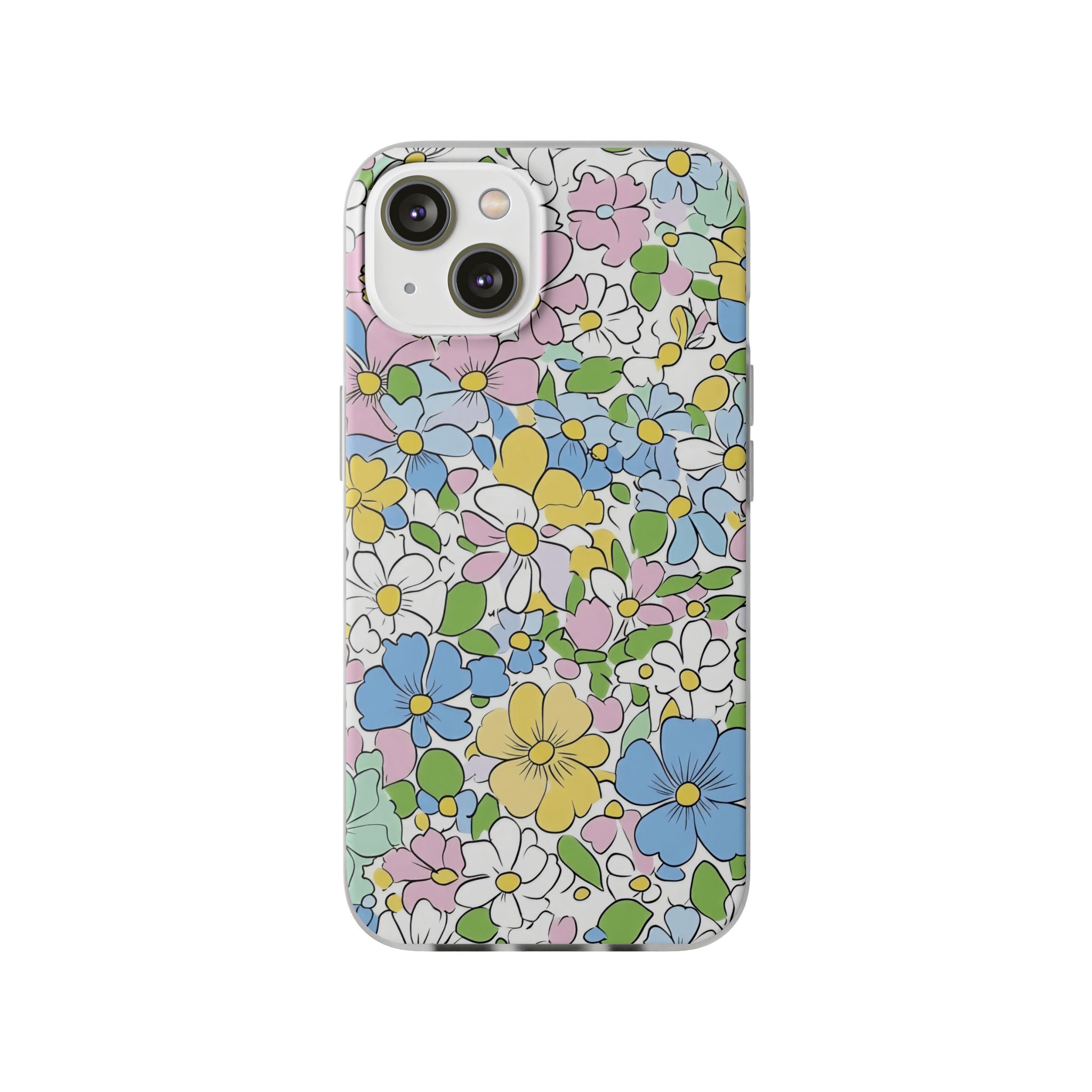 Colorful Floral Clear Flexi Case, Artsulli - Art is Long, Life is Short, Phone Case, Size, iPhone 14, , , , , 15131188835067692926