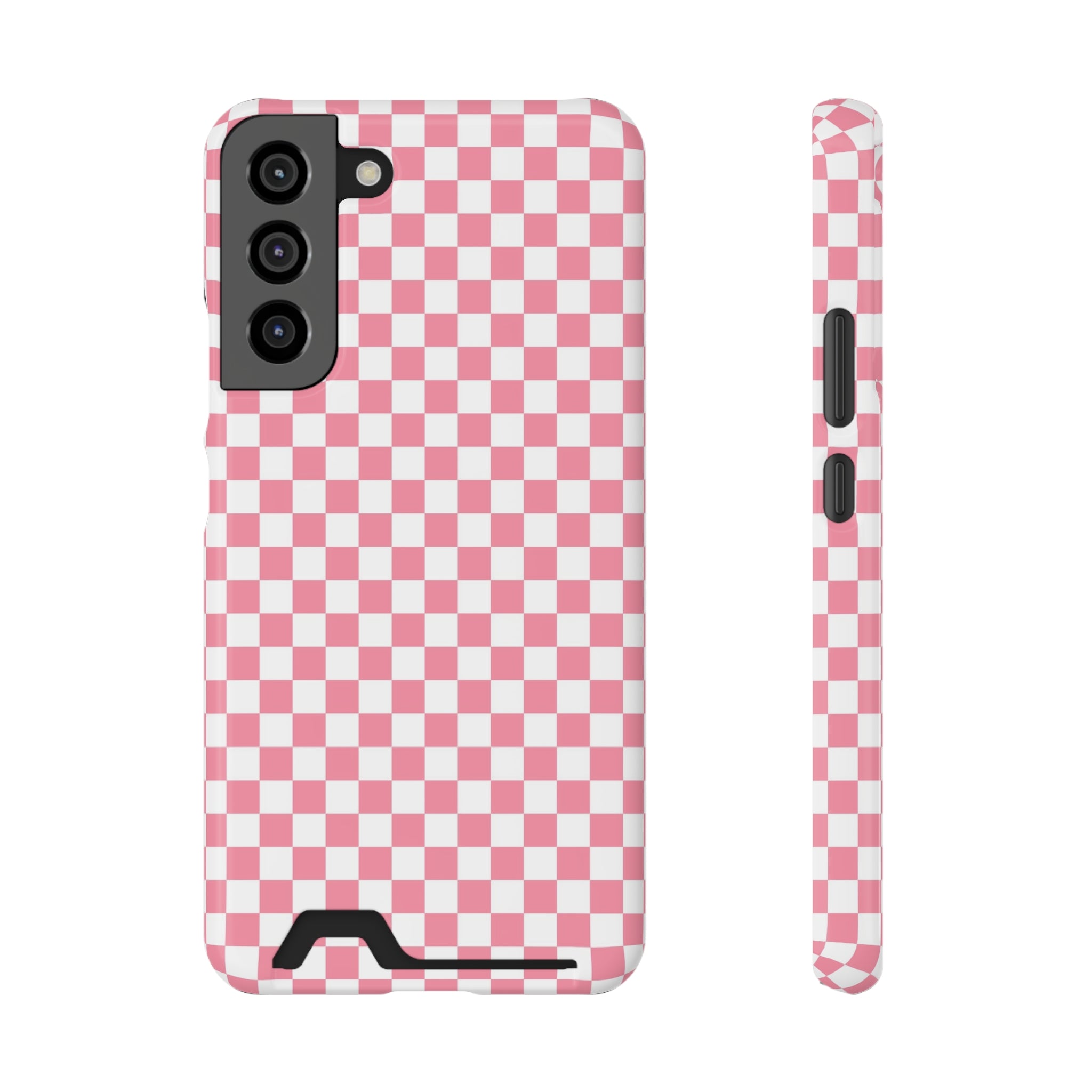Brigandine Checkered Scene Phone Case With Card Holder, Artsulli - Art is Long, Life is Short, Phone Case, Size, Samsung Galaxy S22 Plus, Surface, Glossy, Shape, Without gift packaging, 29989777790198440474