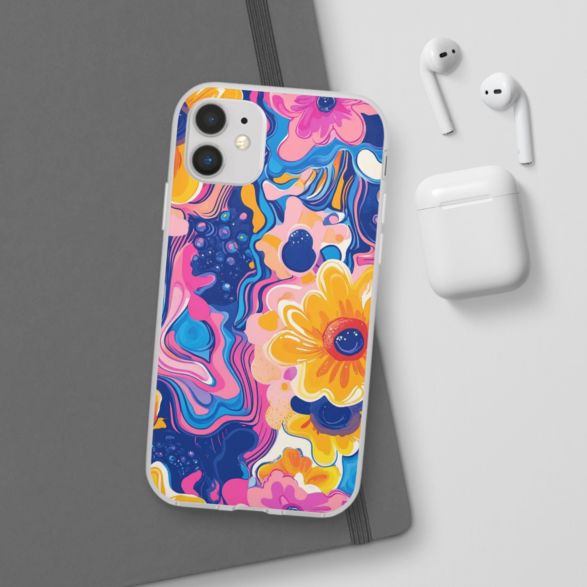 Psychedelic Floral iPhone Case, Artsulli - Art is Long, Life is Short, Phone Case, , , , , , ,