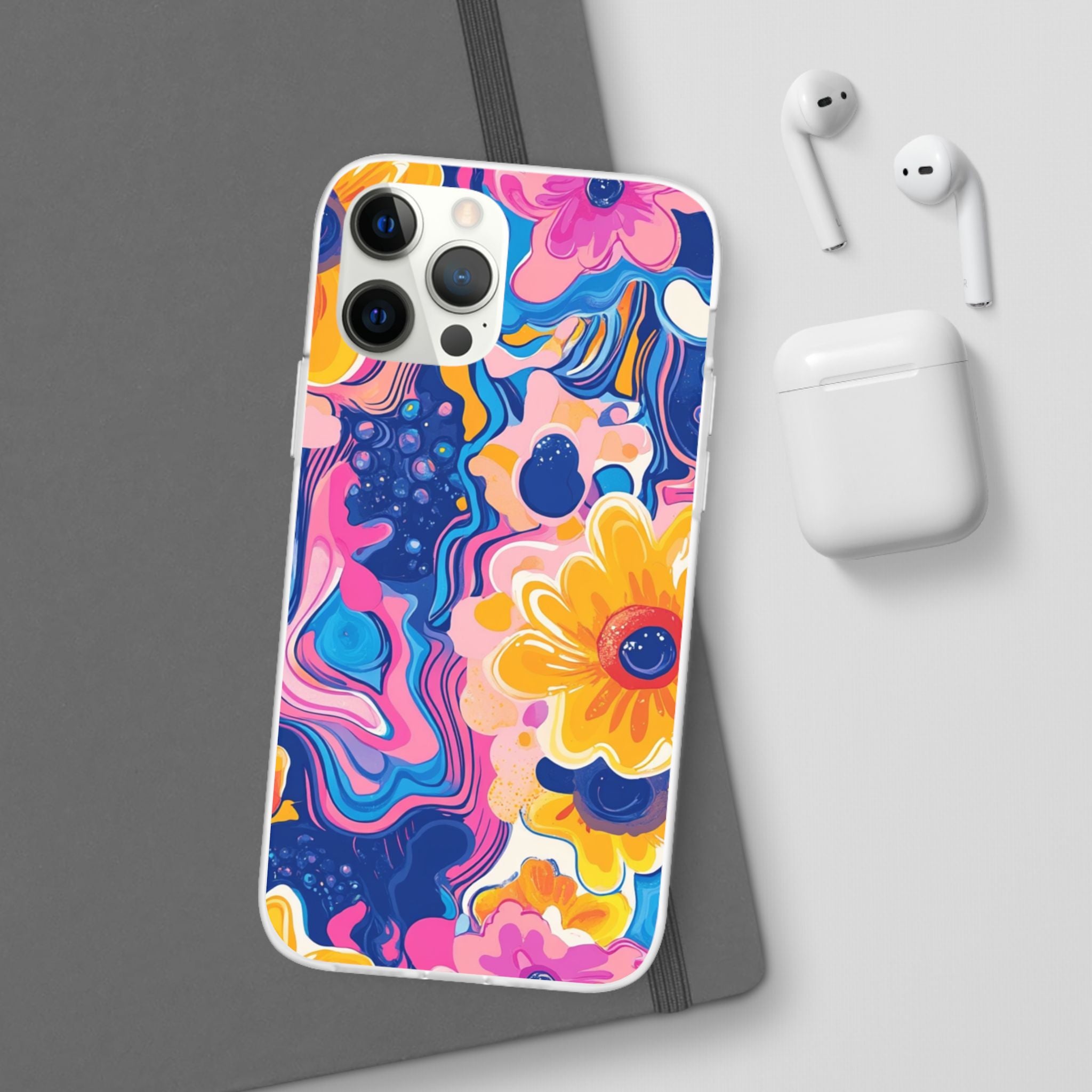 Psychedelic Floral iPhone Case, Artsulli - Art is Long, Life is Short, Phone Case, , , , , , ,