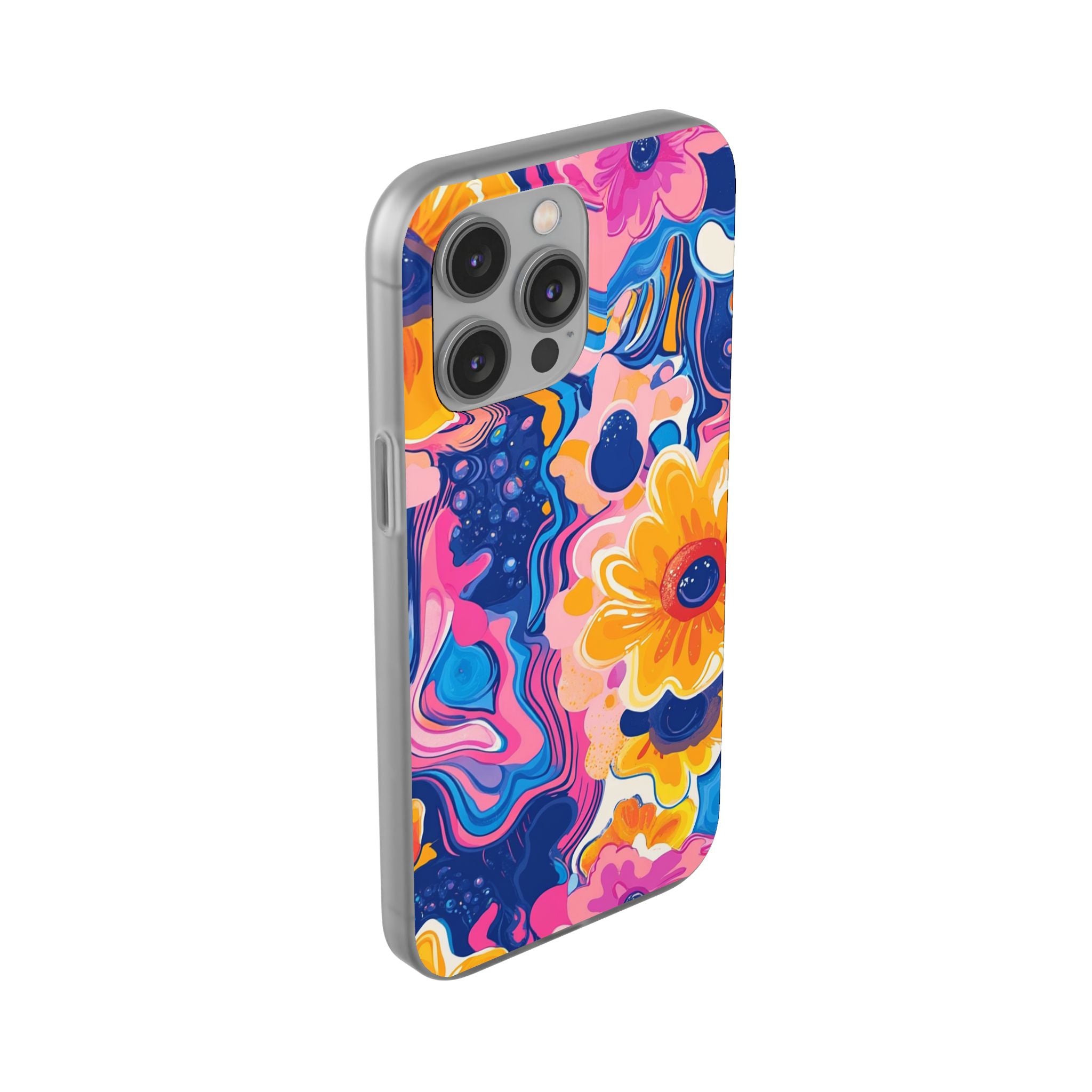 Psychedelic Floral iPhone Case, Artsulli - Art is Long, Life is Short, Phone Case, , , , , , ,