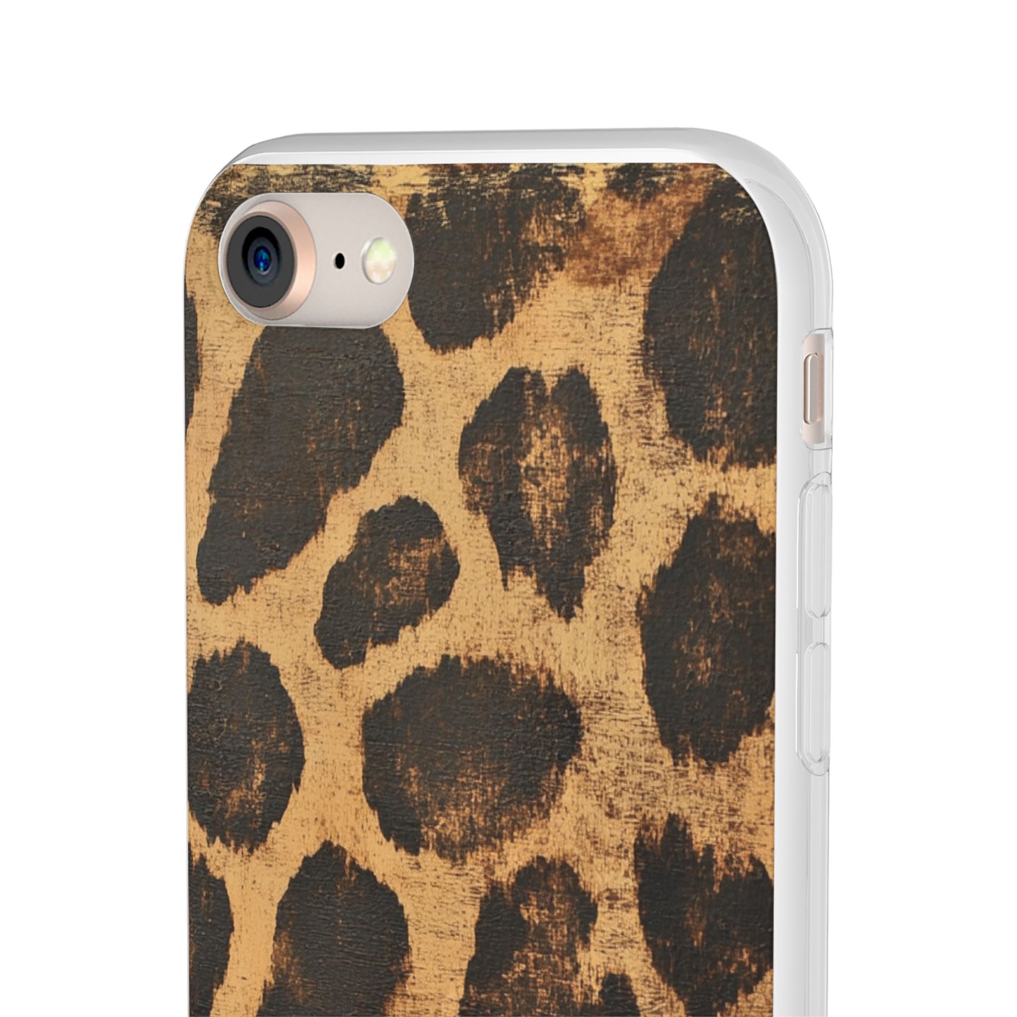 Brown Leopard Print iPhone Case, Artsulli - Art is Long, Life is Short, Phone Case, , , , , , ,