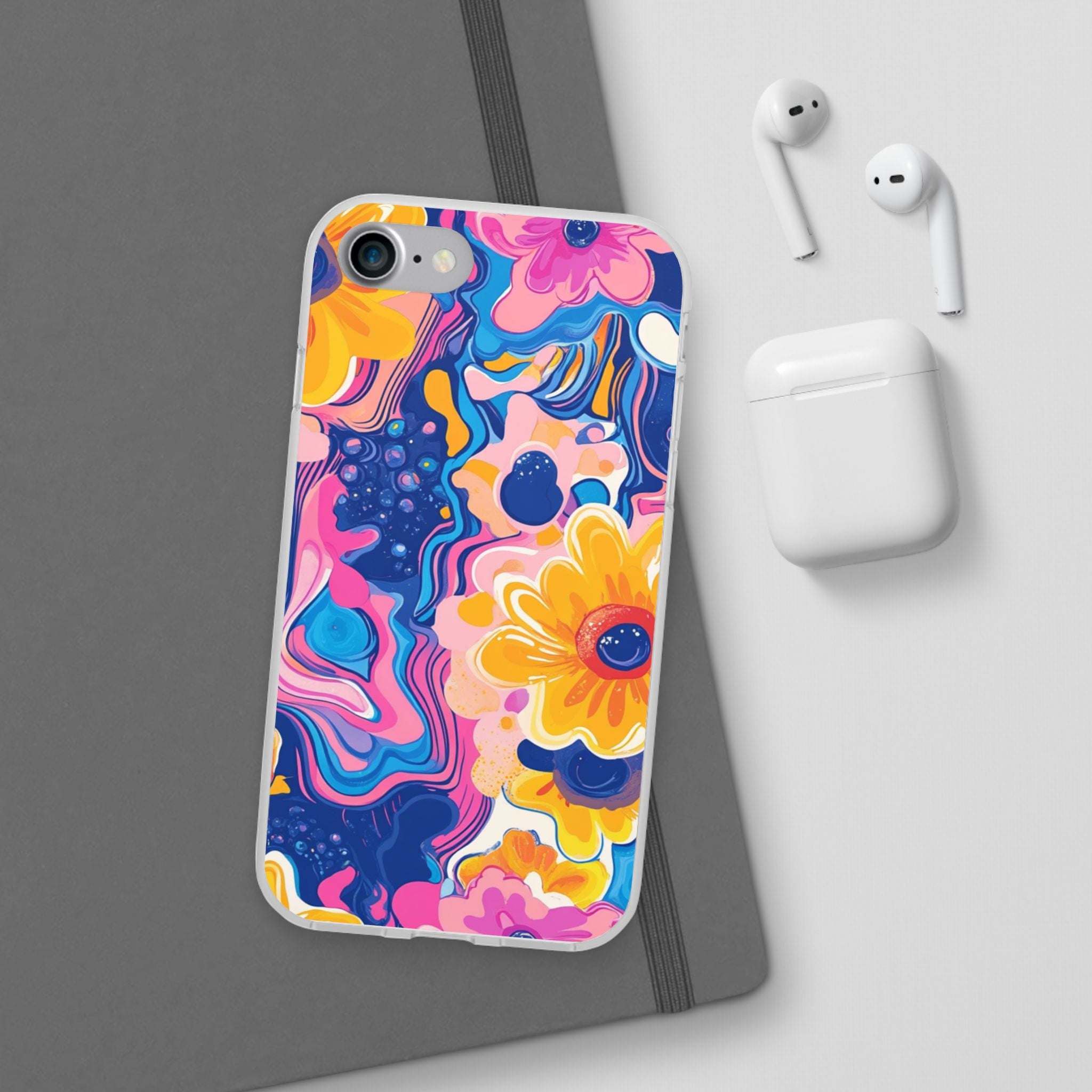 Psychedelic Floral iPhone Case, Artsulli - Art is Long, Life is Short, Phone Case, , , , , , ,