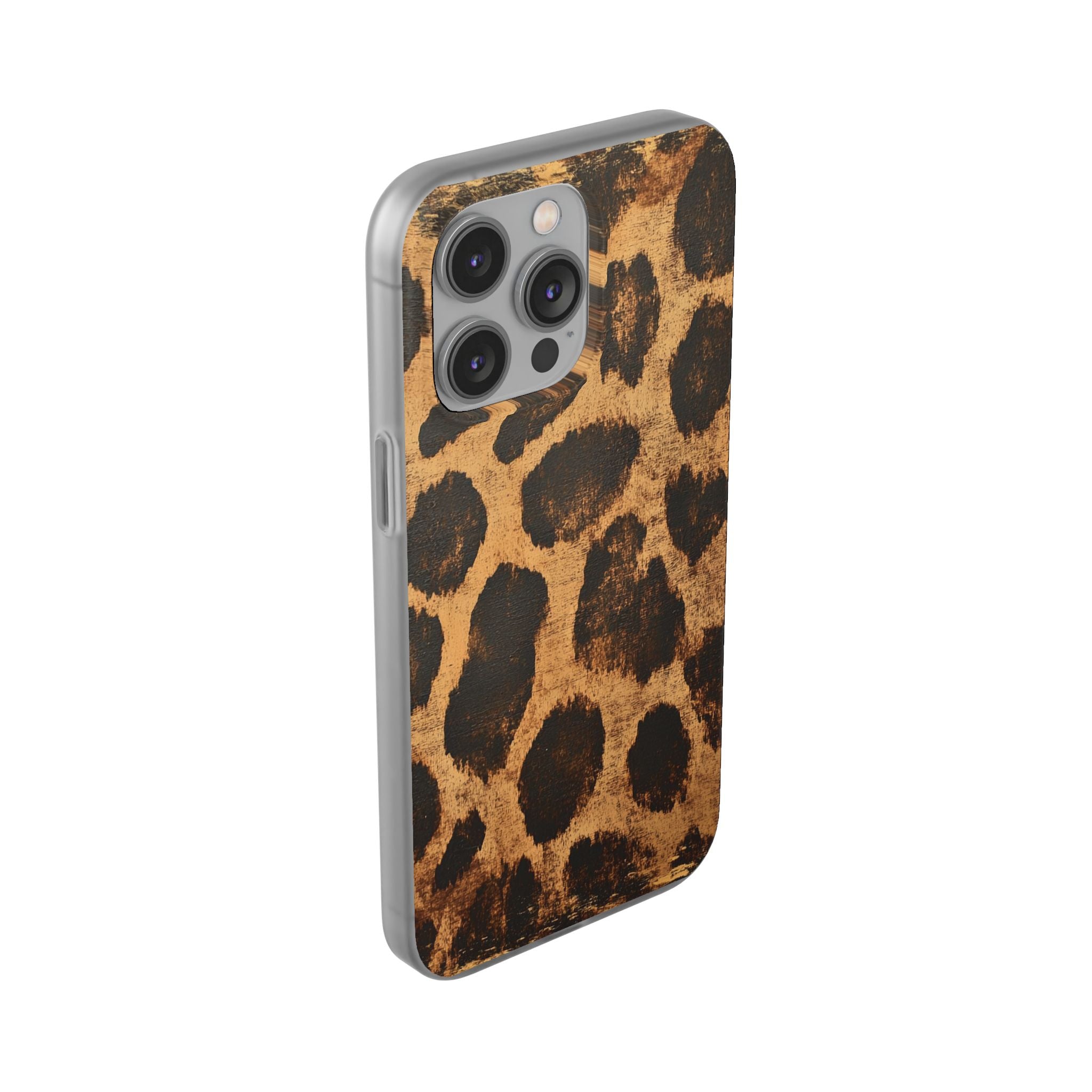 Brown Leopard Print iPhone Case, Artsulli - Art is Long, Life is Short, Phone Case, , , , , , ,
