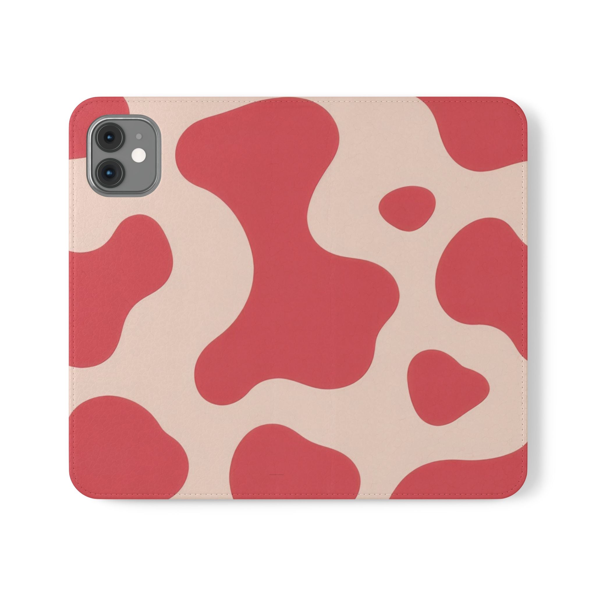 Red Jungle Cow Flip Cases, Artsulli - Art is Long, Life is Short, Phone Case, Size, iPhone 11, , , , , 16022957774977554887
