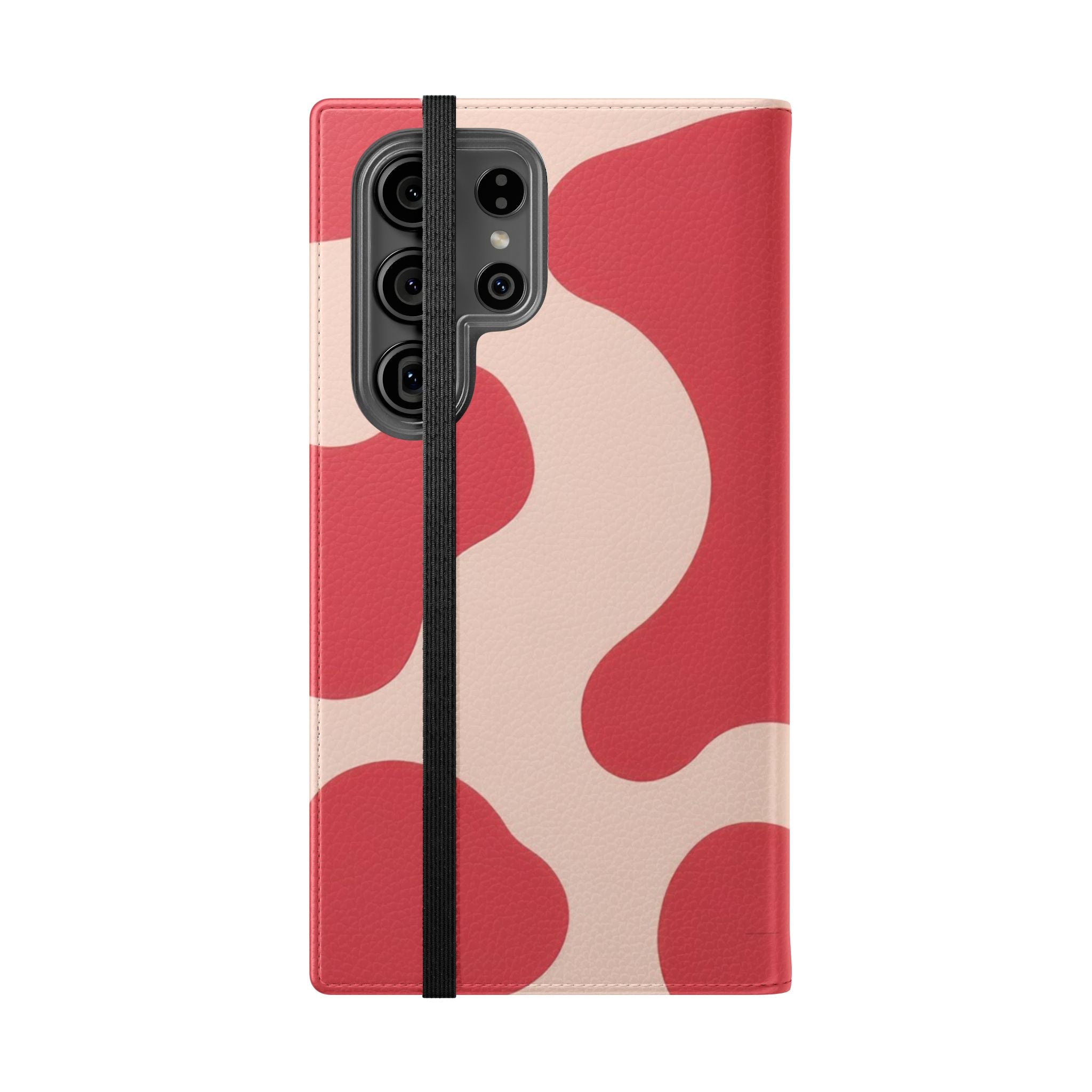 Red Jungle Cow Flip Cases, Artsulli - Art is Long, Life is Short, Phone Case, , , , , , ,