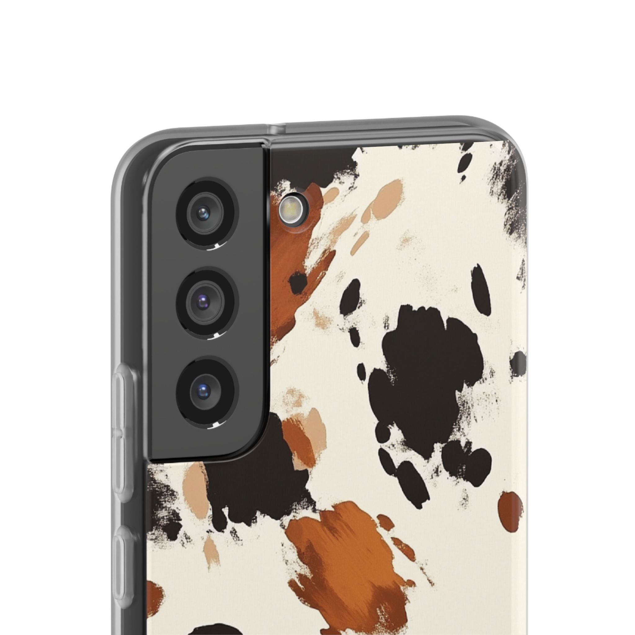 Brown Cow Print Phone Case, Artsulli - Art is Long, Life is Short, Phone Case, , , , , , ,