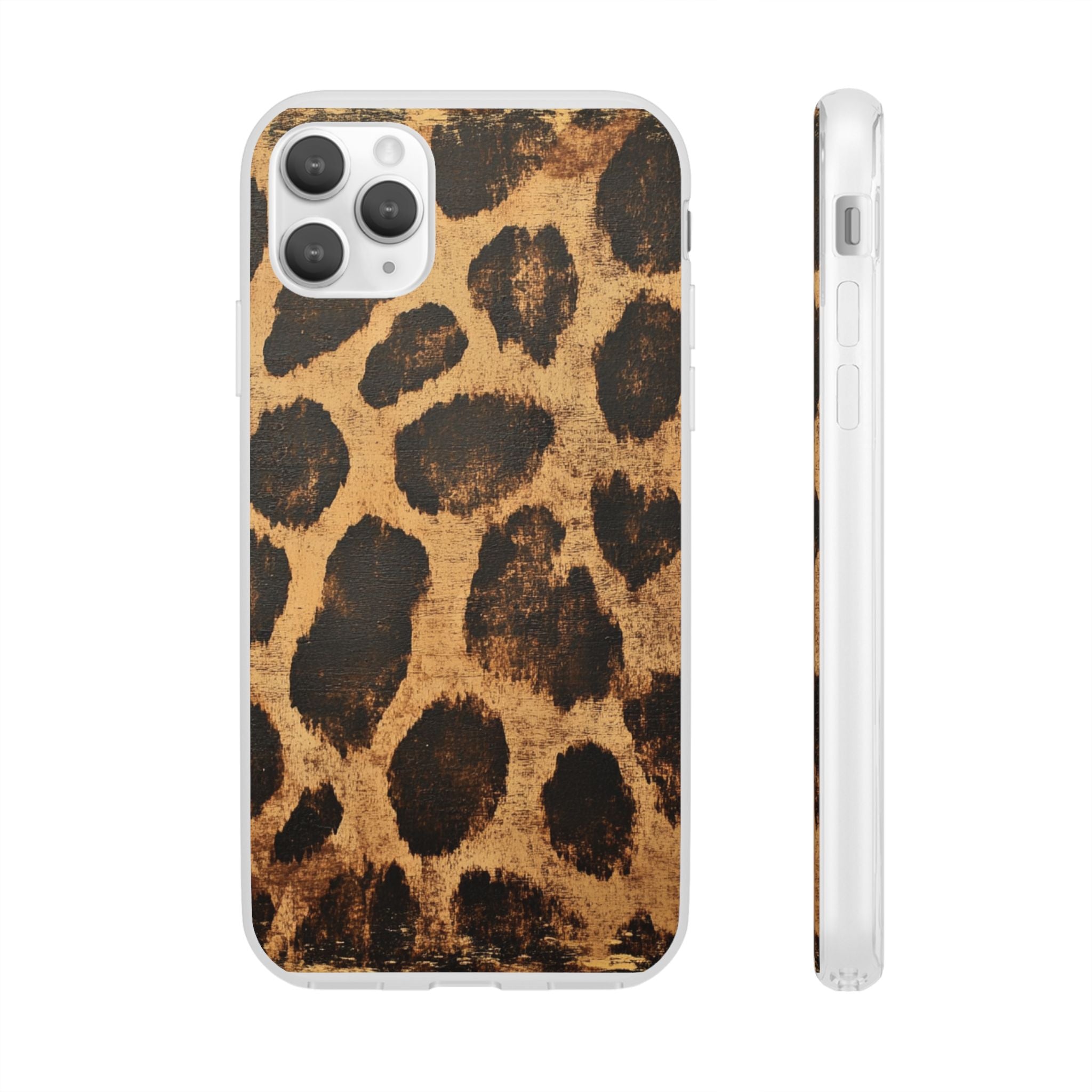 Brown Leopard Print iPhone Case, Artsulli - Art is Long, Life is Short, Phone Case, Size, iPhone 11 Pro Max, , , , , 12798355801444464327